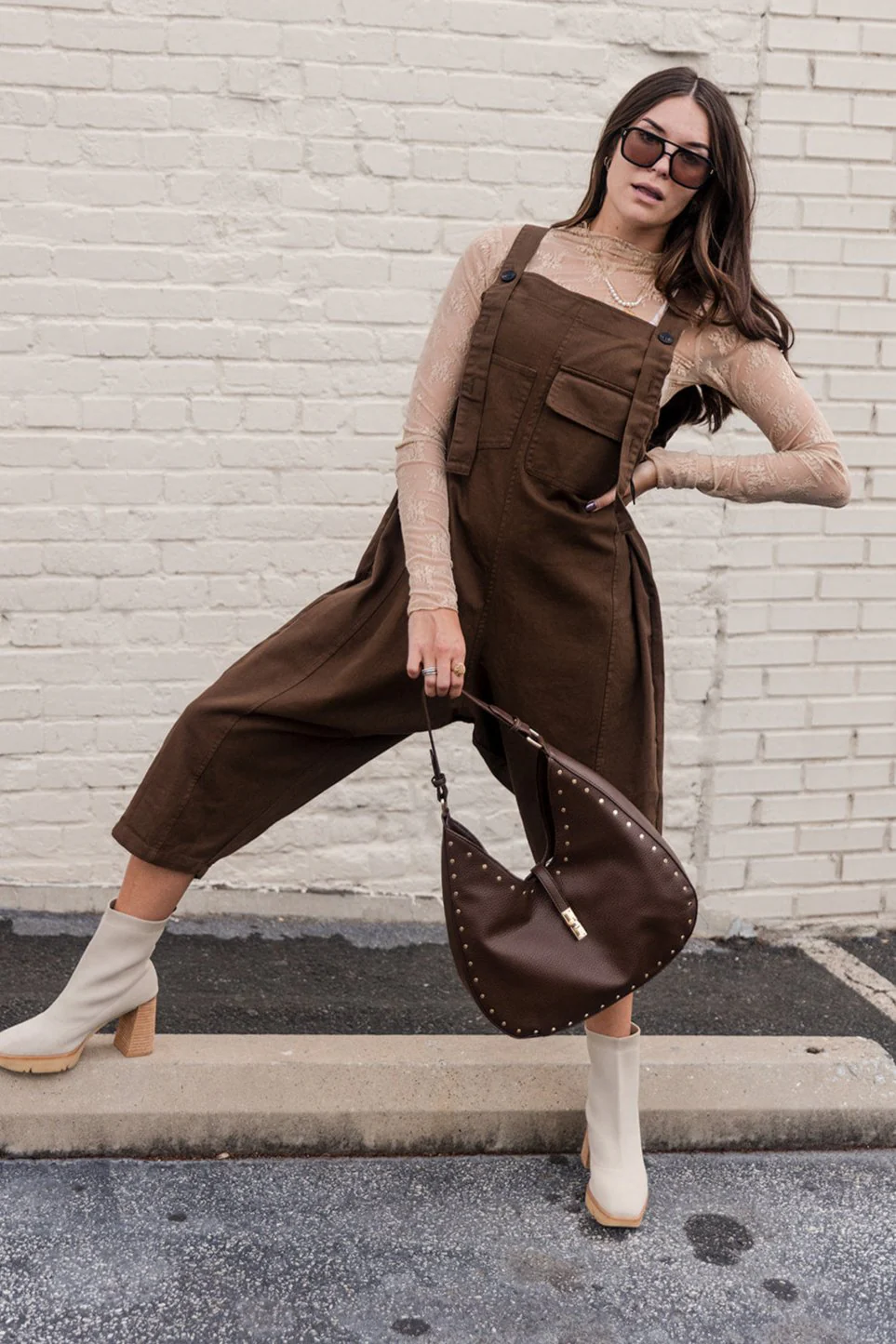 Bridget Denim Overall Jumpsuit - Image 2