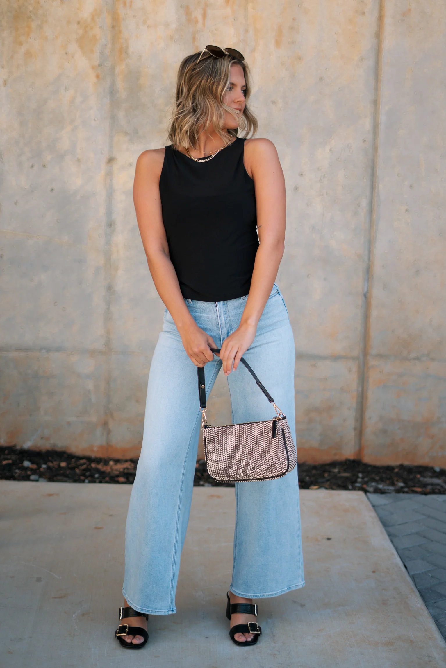 Brielle Black Sleeveless Tank - Image 4