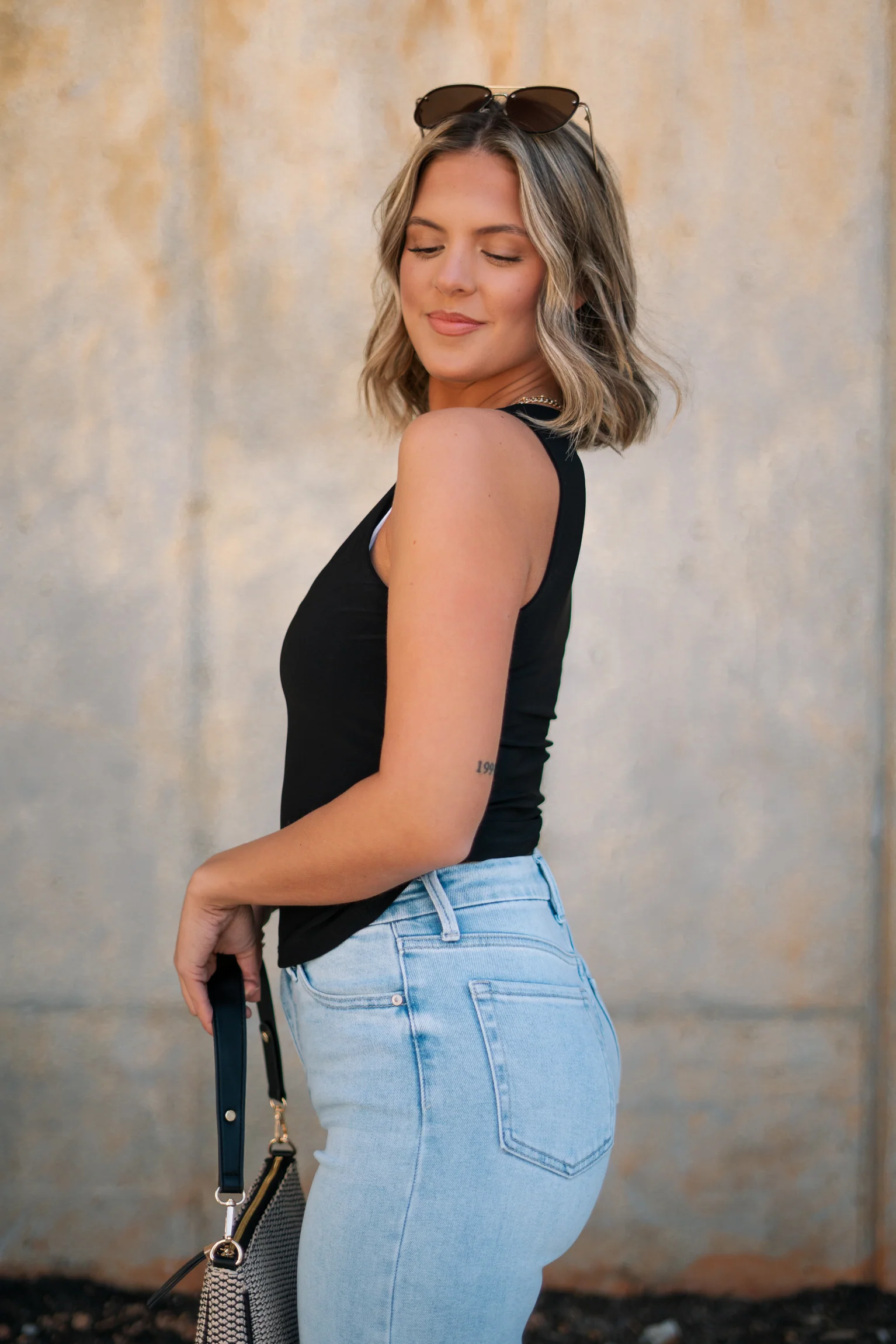 Brielle Black Sleeveless Tank - Image 5