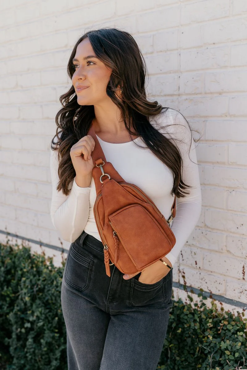 Bristol Cognac Sling Bag