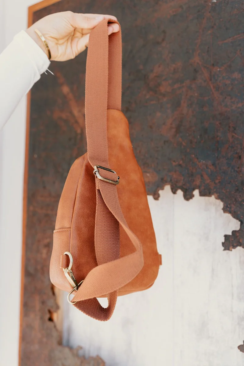 Bristol Cognac Sling Bag - Image 5