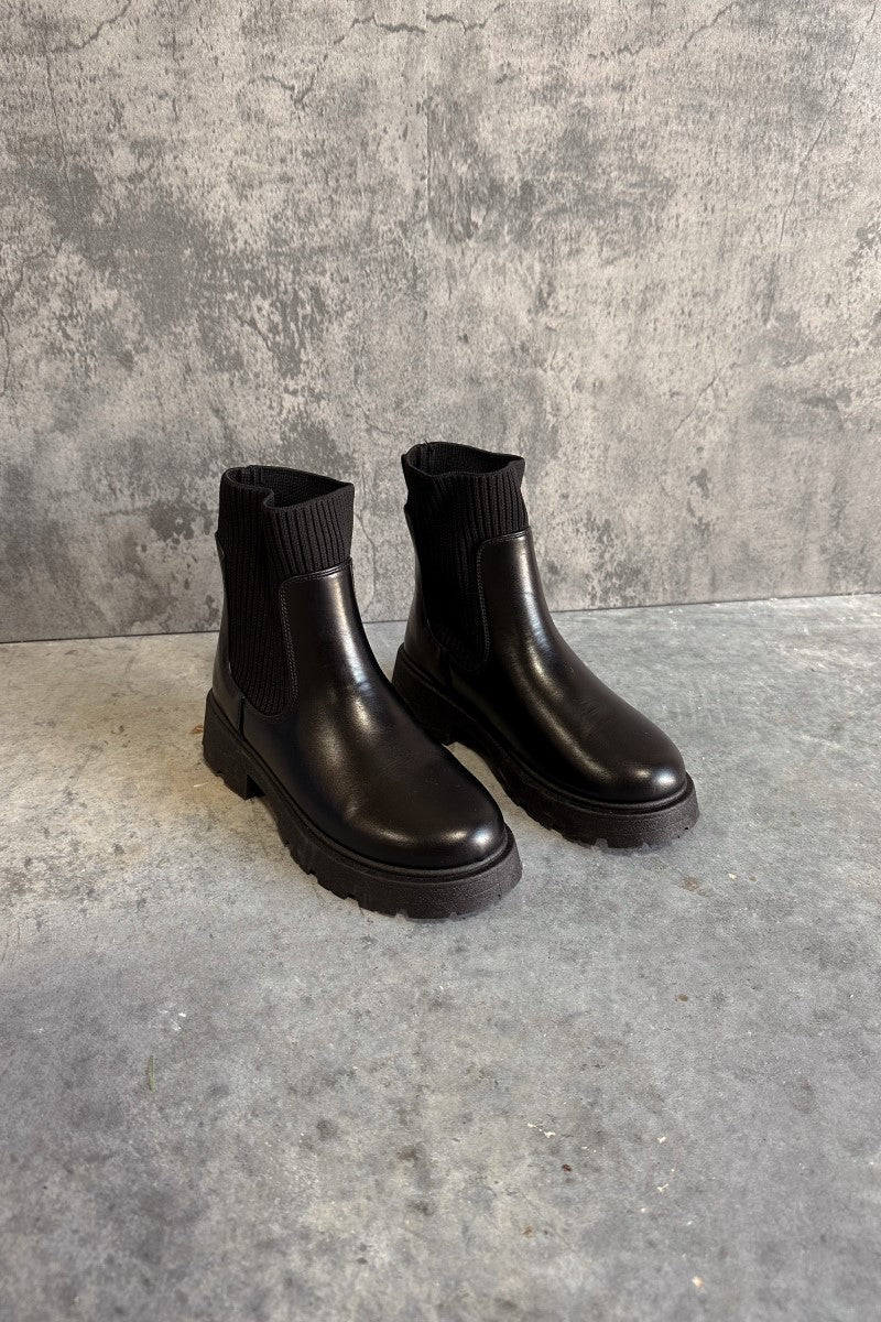 Bronx Black Ankle Booties - Image 2