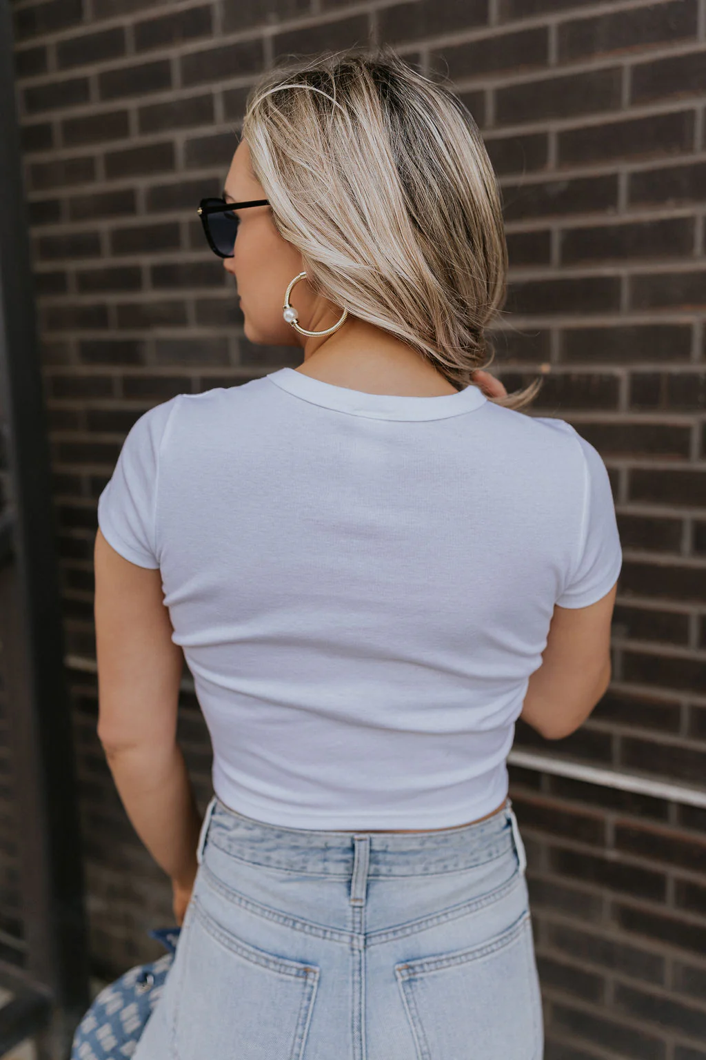 Brooklyn White Short Sleeve Graphic Tee - Image 6