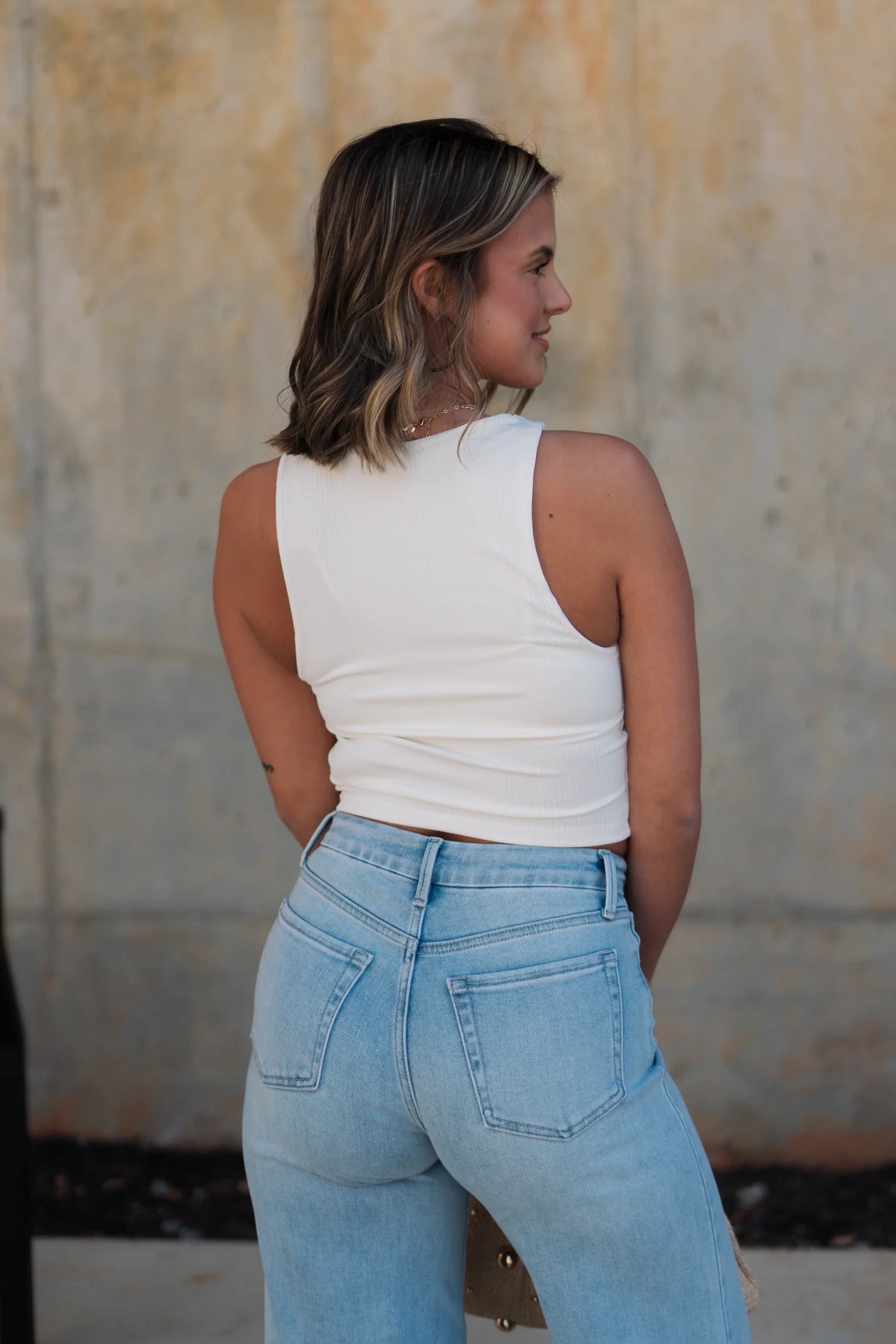 Julie Ribbed Sleeveless Tank - Image 6