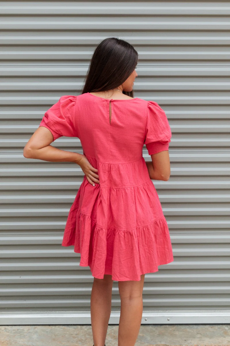 Bubble Gum Mini Dress - Image 7