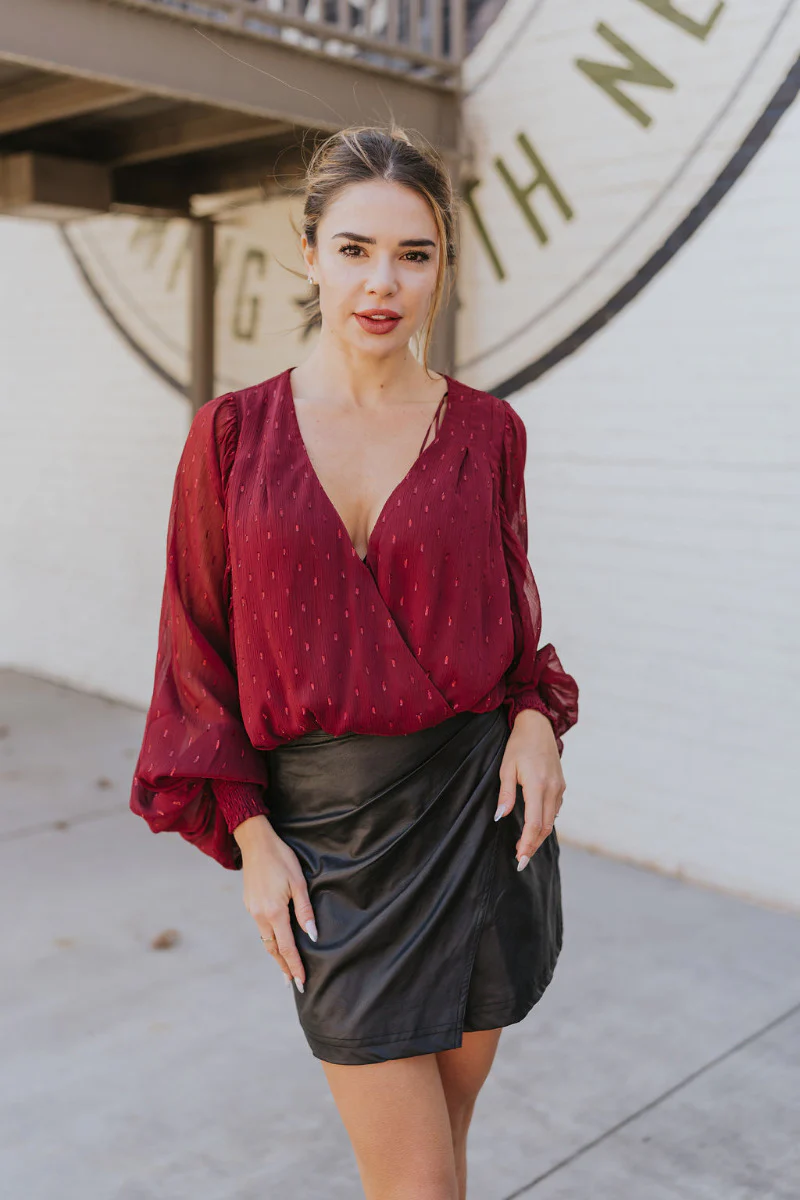 Burgundy Glaze Bodysuit