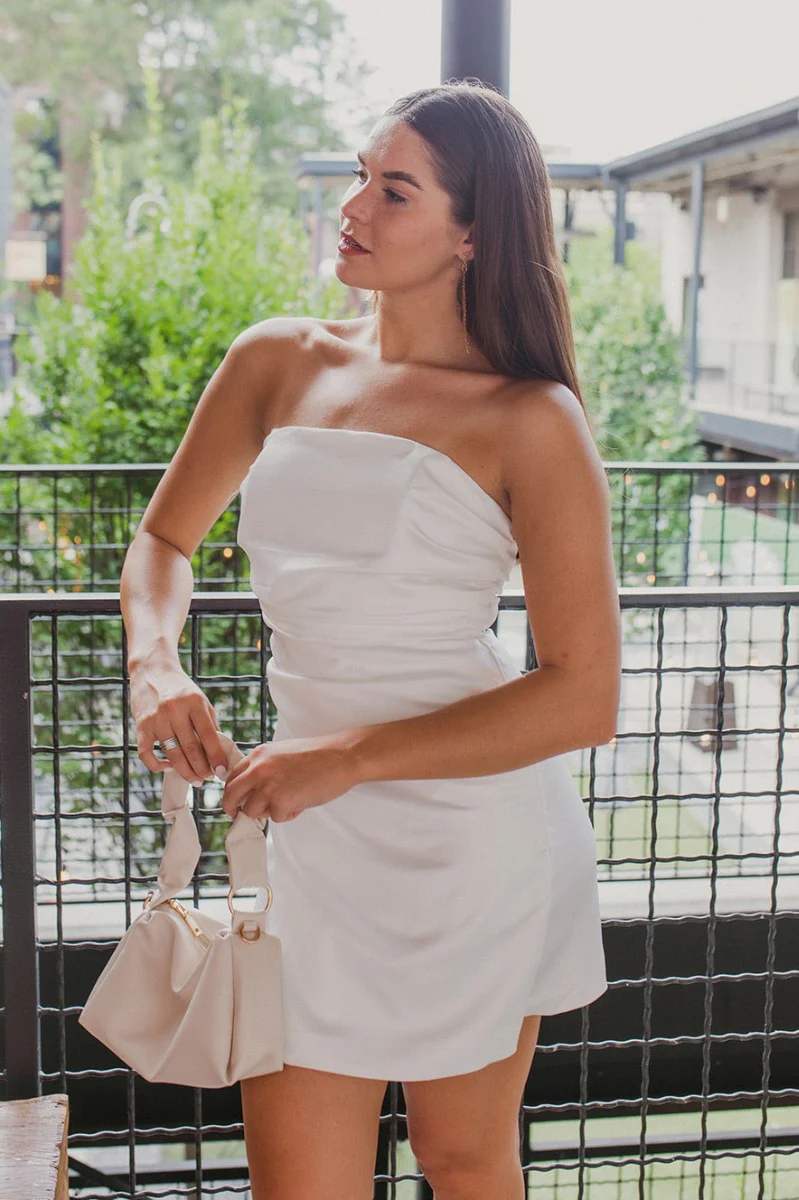 Call Me Up Satin Mini Dress - Image 2