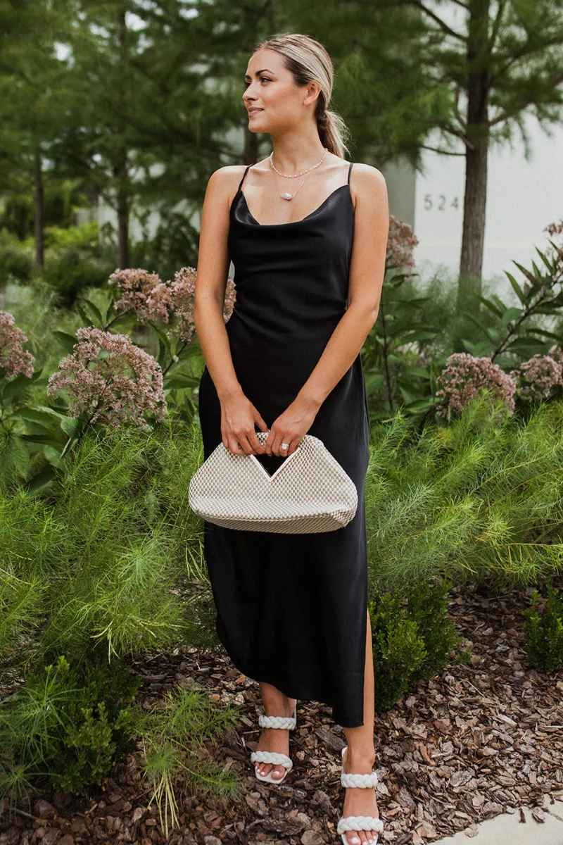 Call You Mine Midi Dress In Black