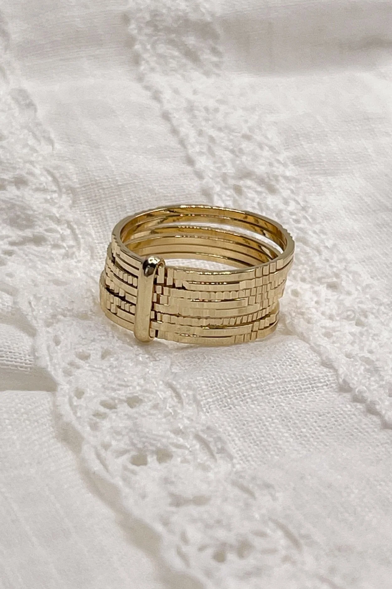 Callie Stacked Gold Rings - Image 2