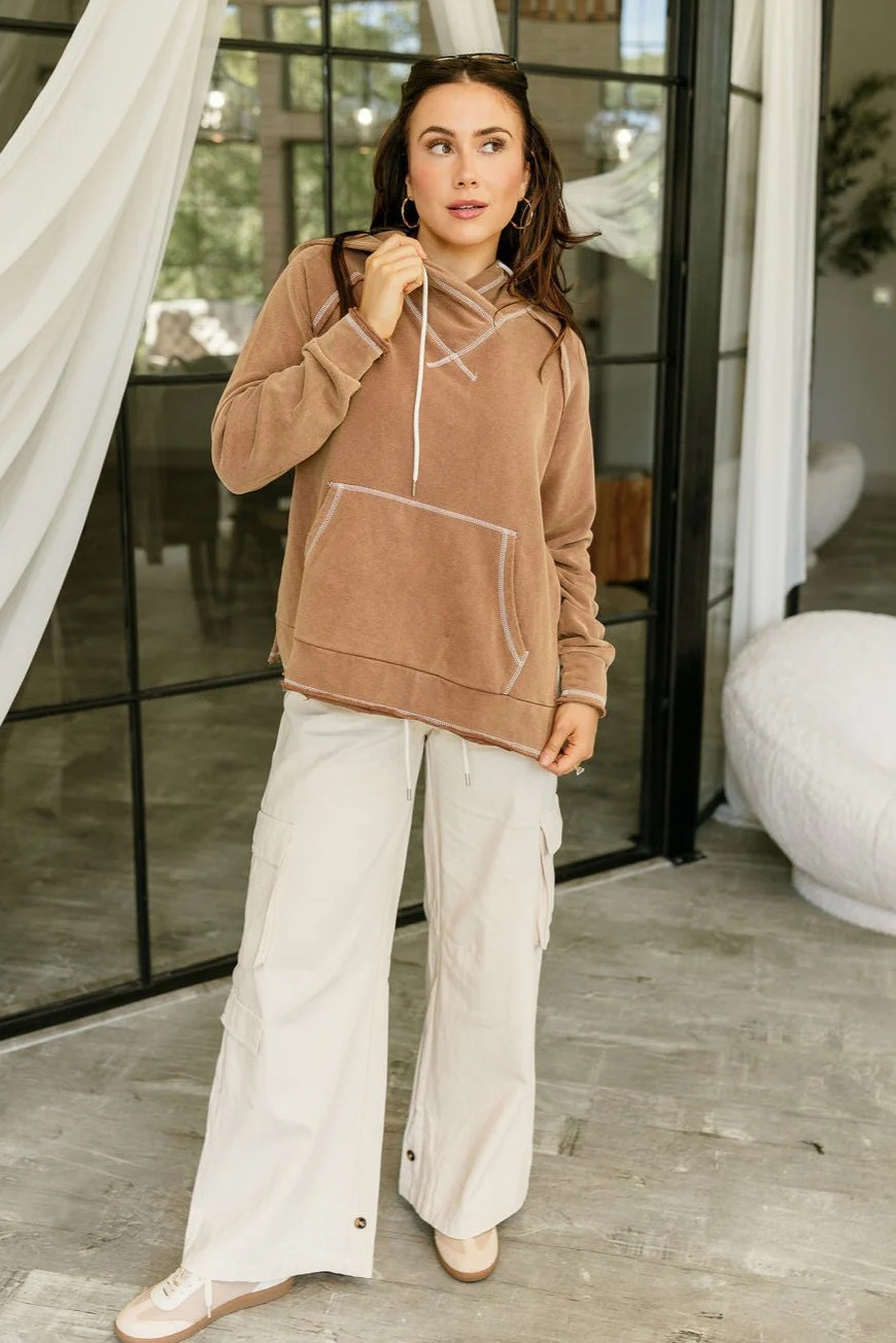 Camden Brown Hoodie Sweatshirt - Image 2