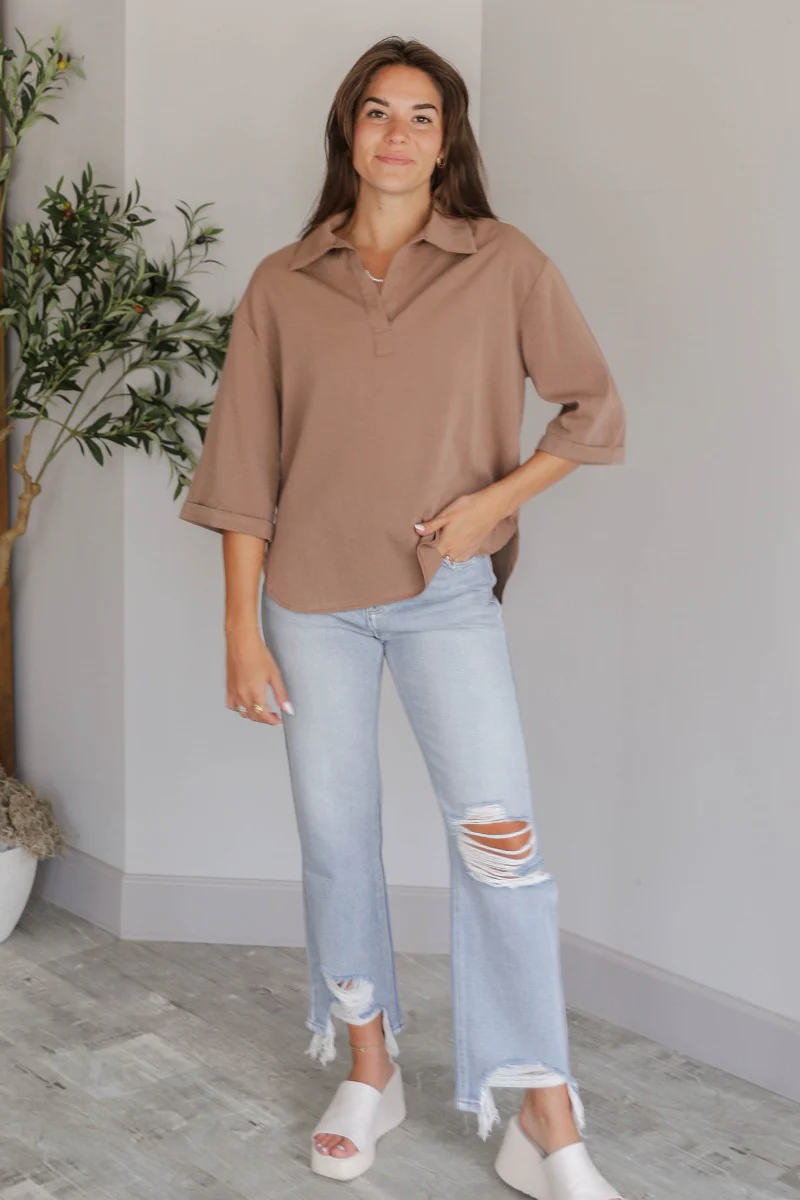 Camden Collared Top - Image 2