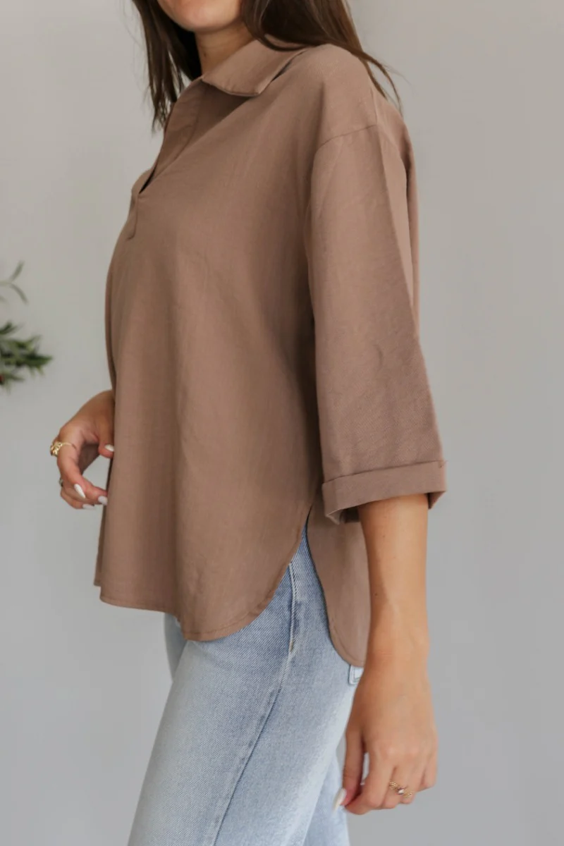 Camden Collared Top - Image 4