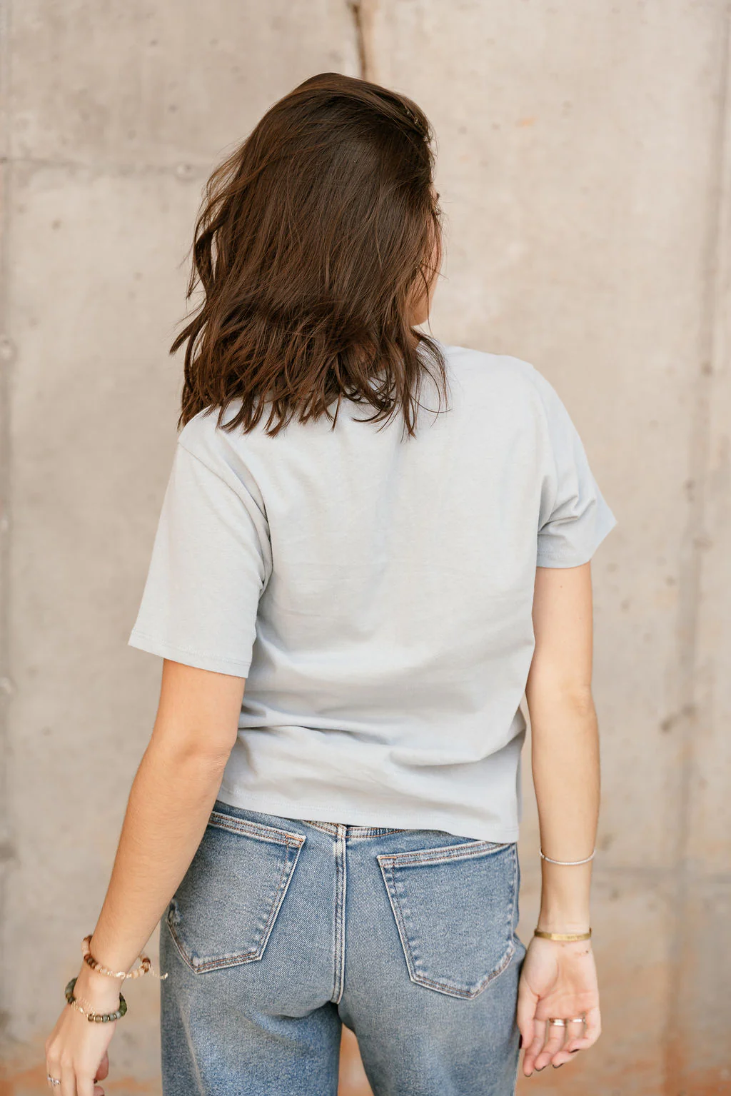 Cameron Dusty Blue Short Sleeve Tee - Image 8