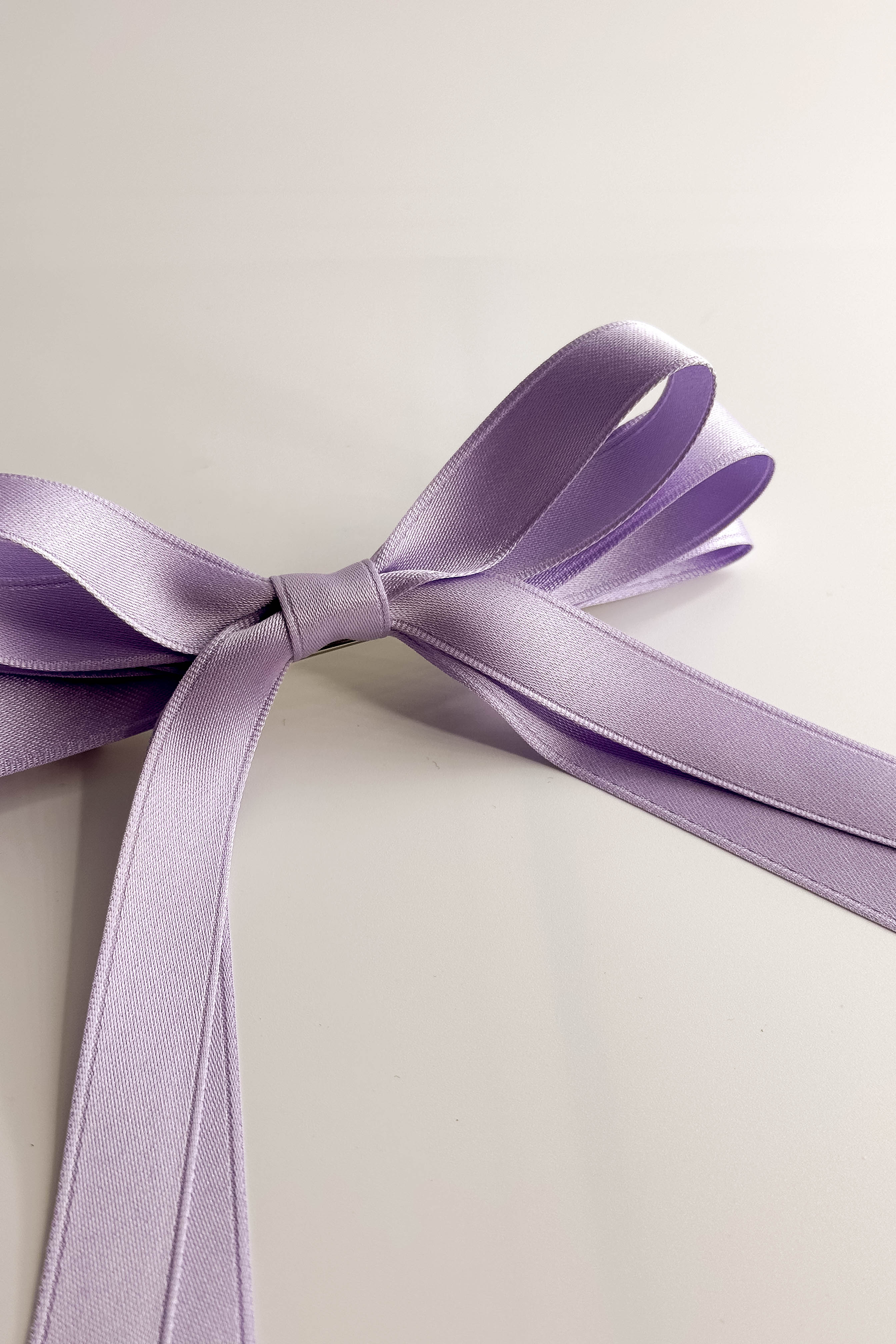 Camila Satin Hair Bow Barrette - Image 2