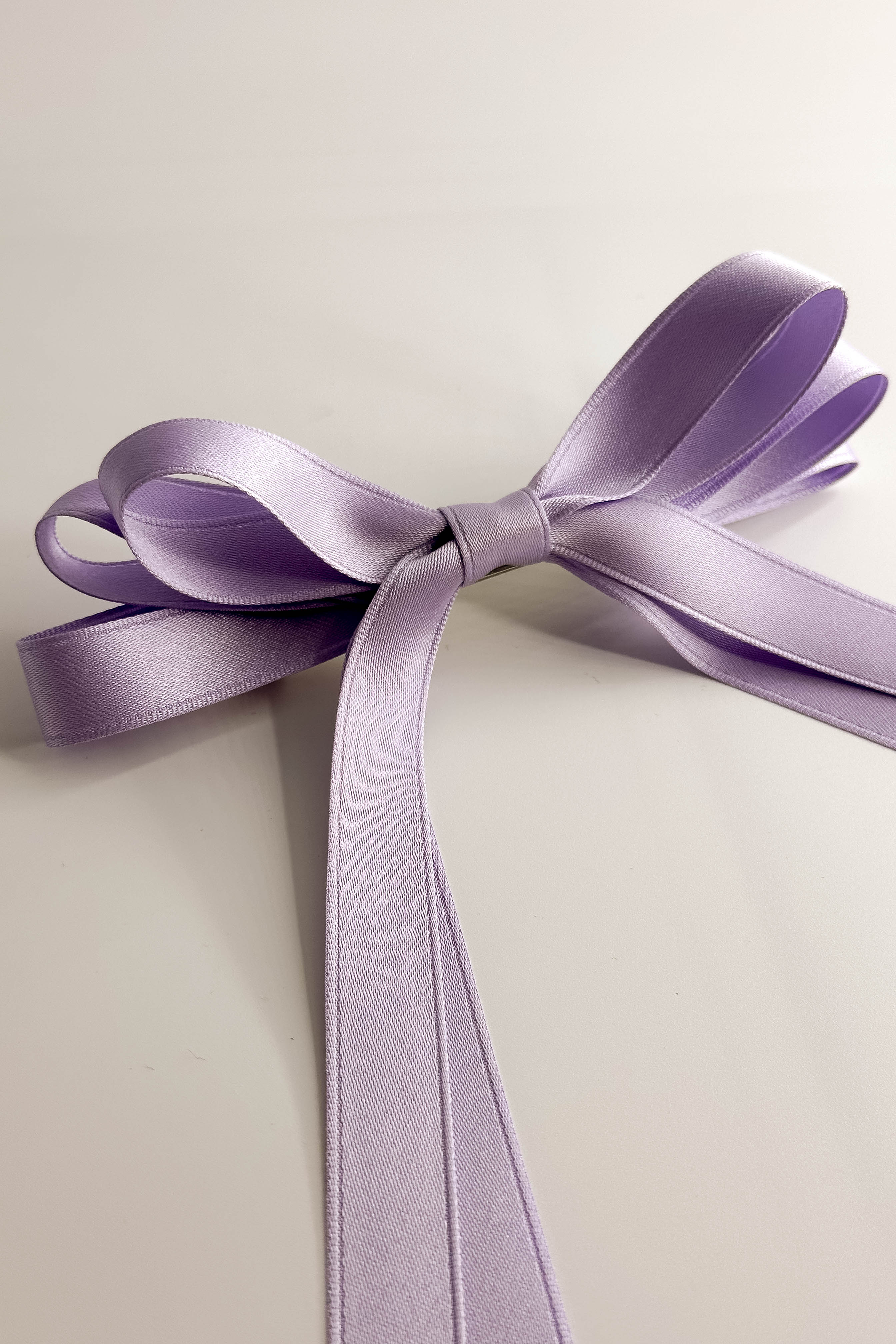 Camila Satin Hair Bow Barrette - Image 3