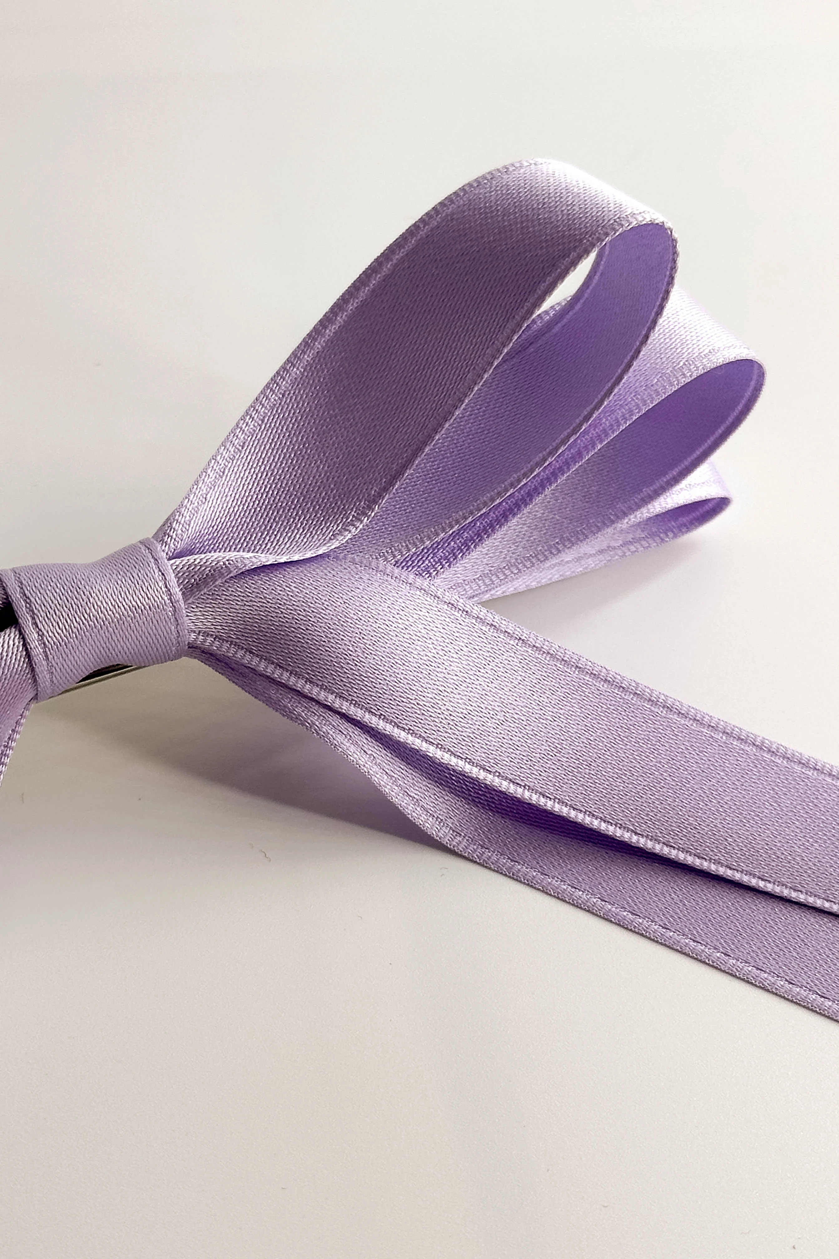 Camila Satin Hair Bow Barrette - Image 5