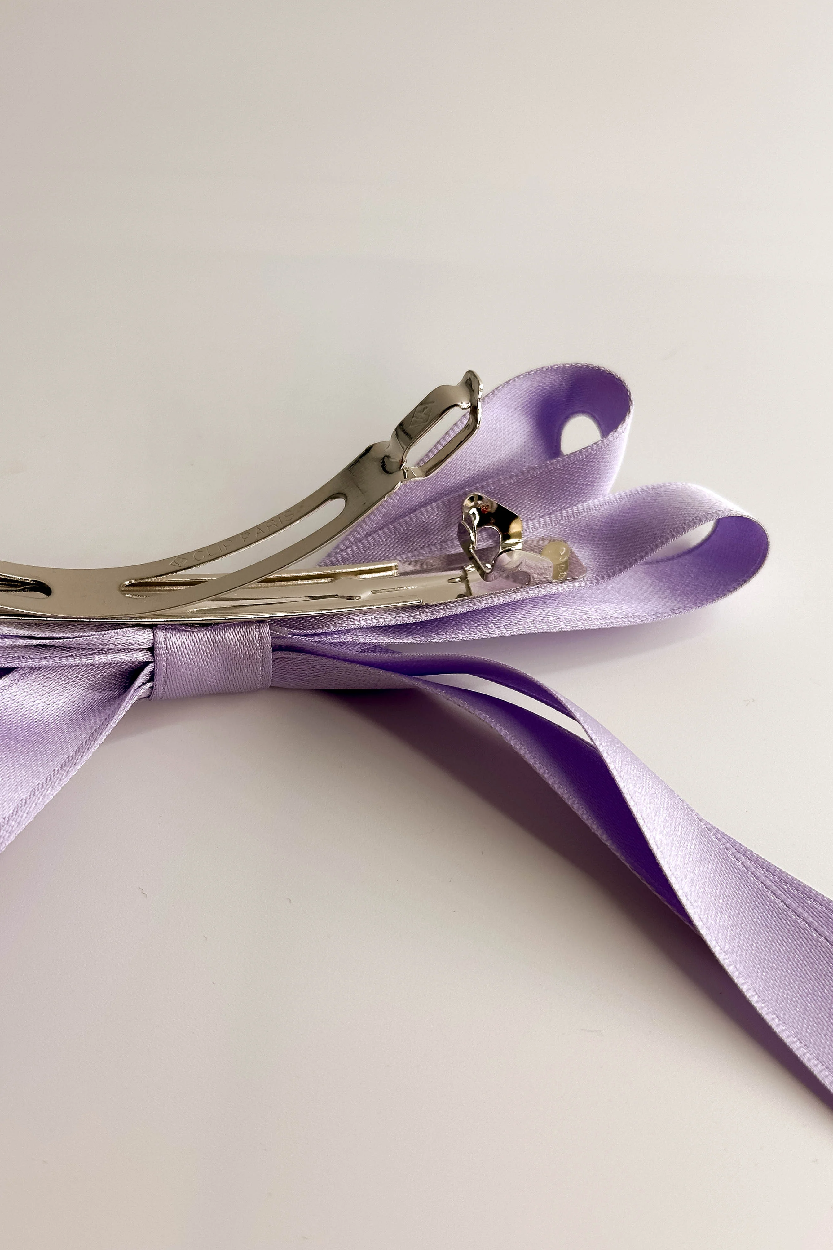 Camila Satin Hair Bow Barrette - Image 7