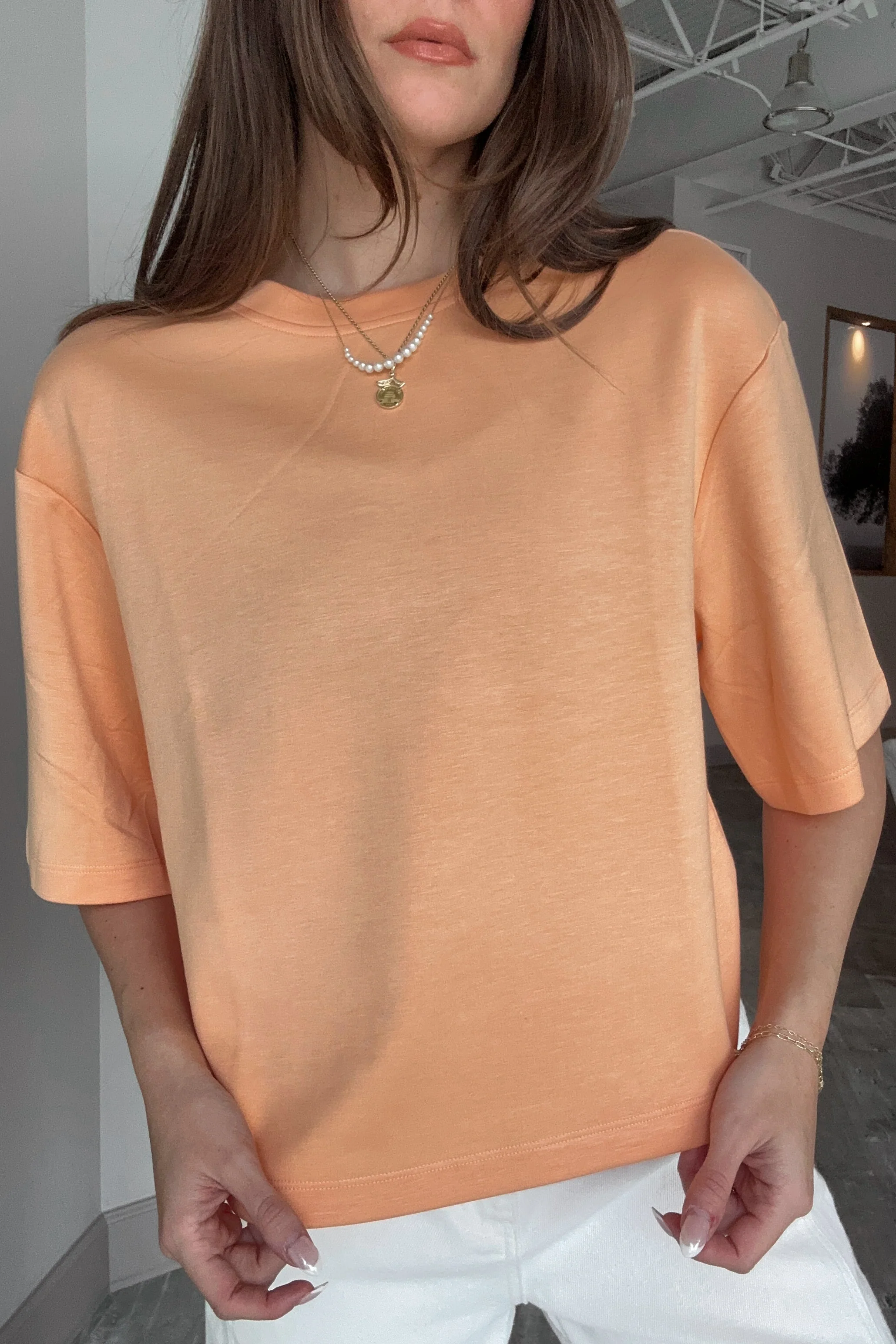 Camilla Orange Short Sleeve Tee - Image 4