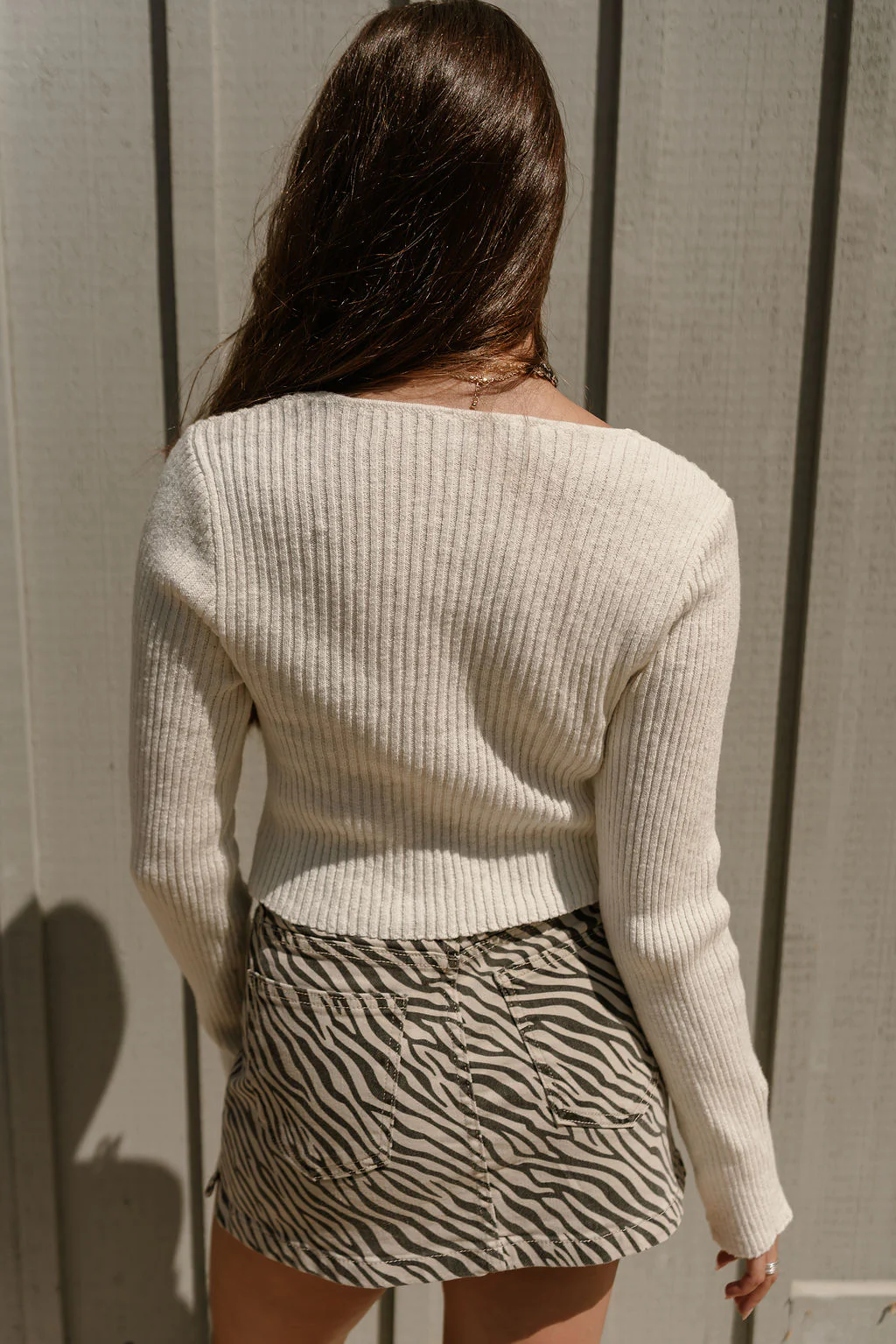 Candice Cream Tie Front Cardigan - Image 7