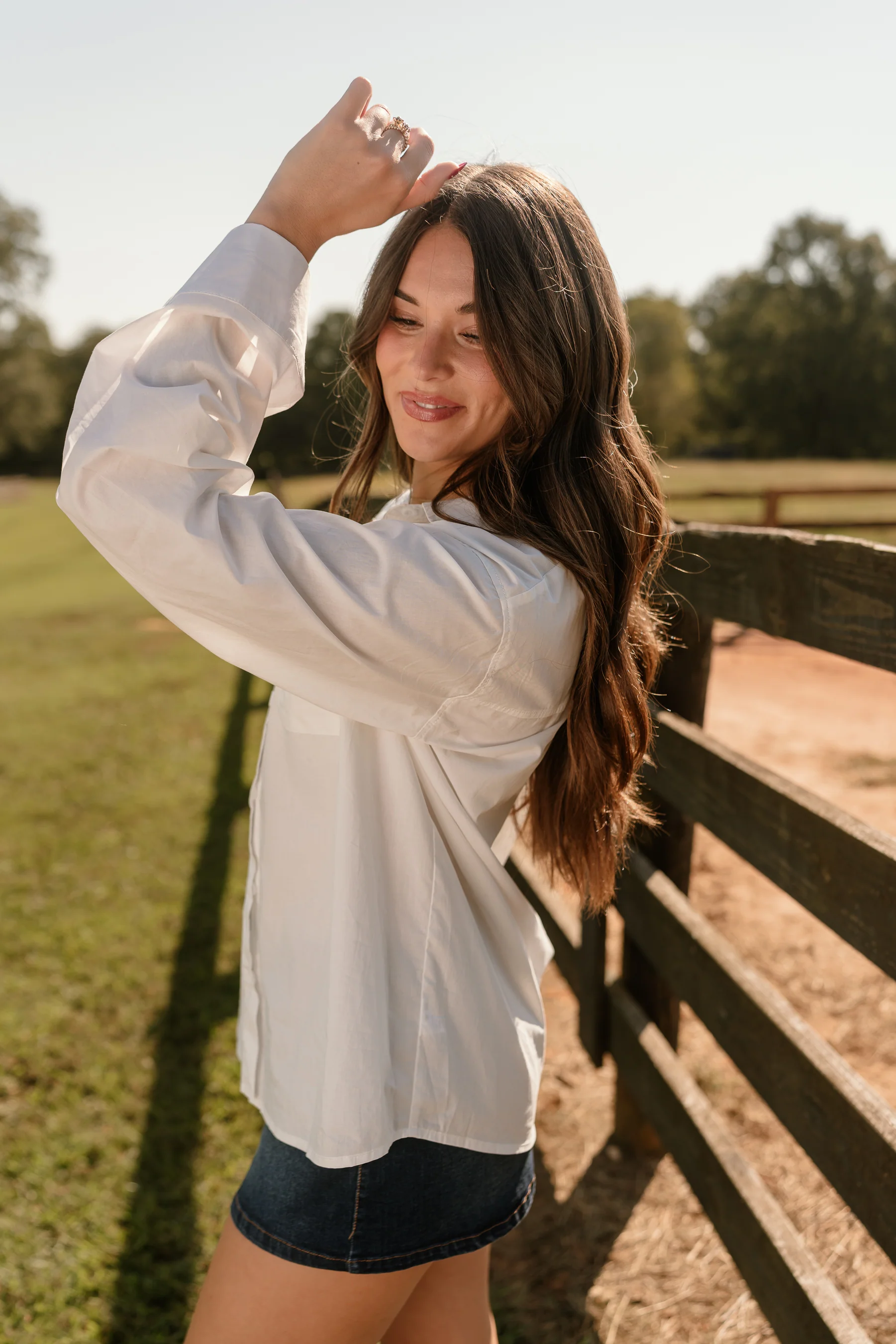 Carina White Button-Up Top - Image 5