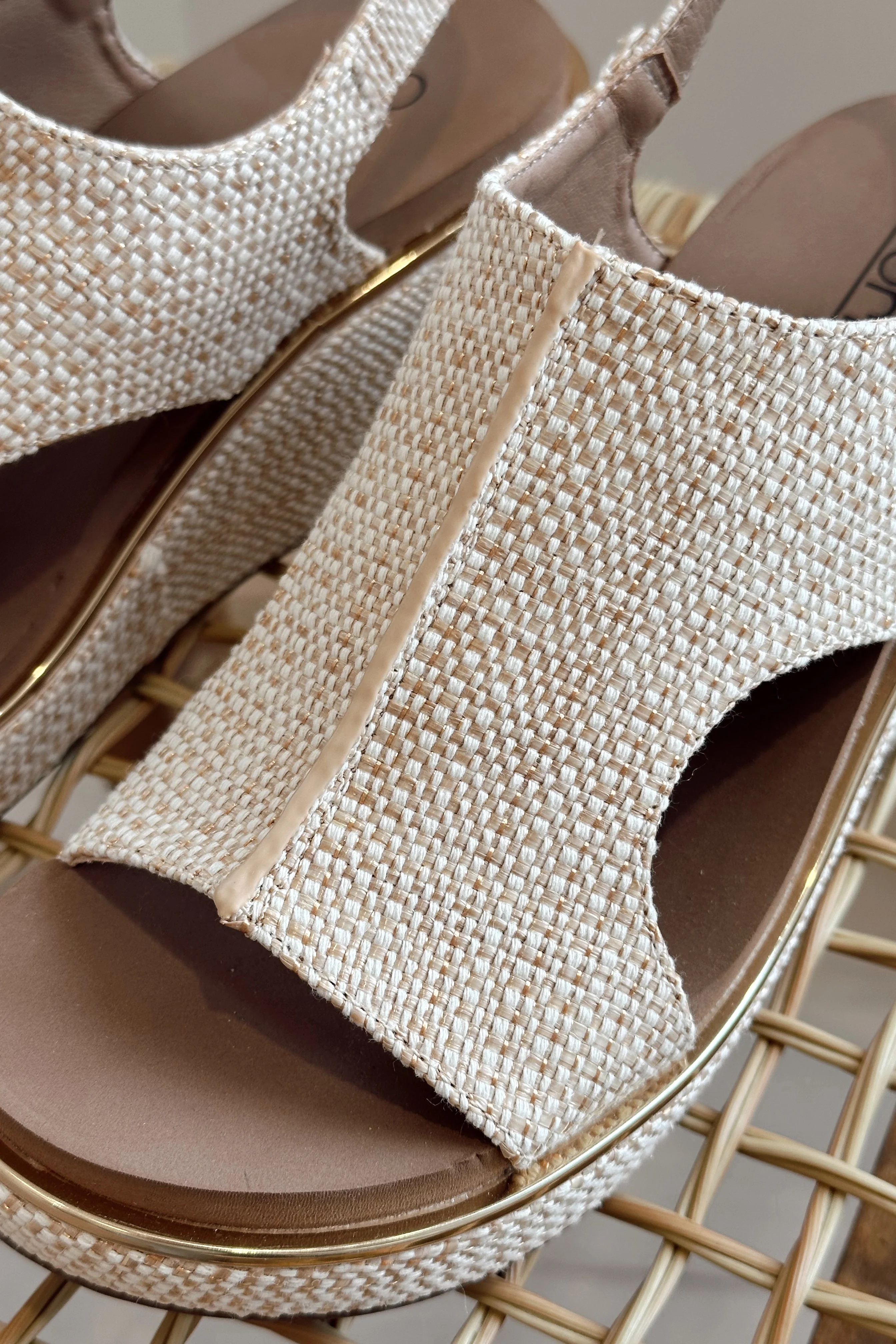 Corkys Carley Raffia All Wedge Sandal - Image 2