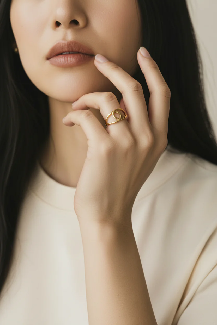 Carmella Gold Dipped Intertwined Ring