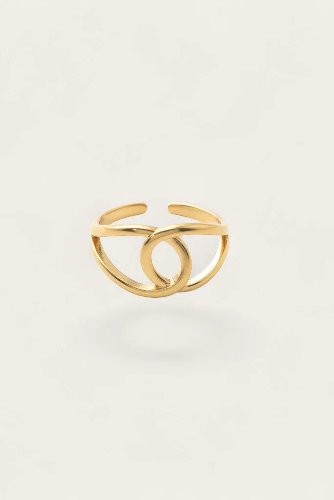 Carmella Gold Dipped Intertwined Ring - Image 2