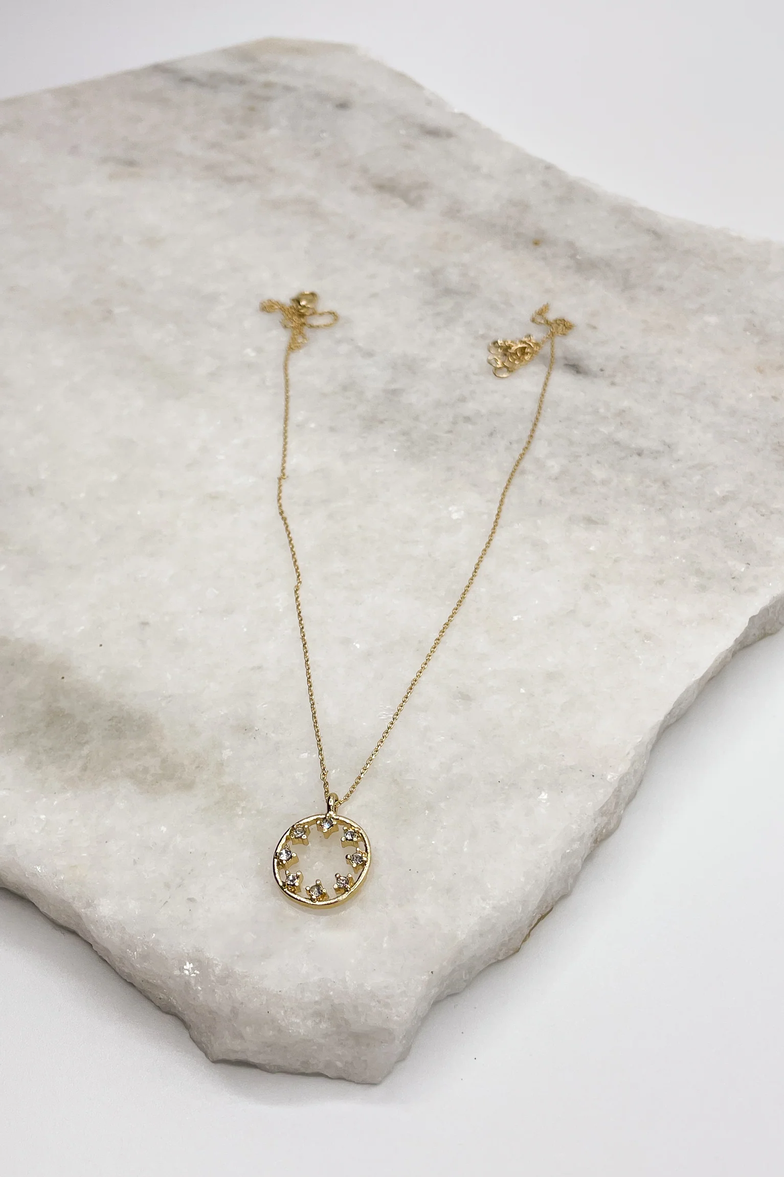 Carmen Gold Medallion Necklace