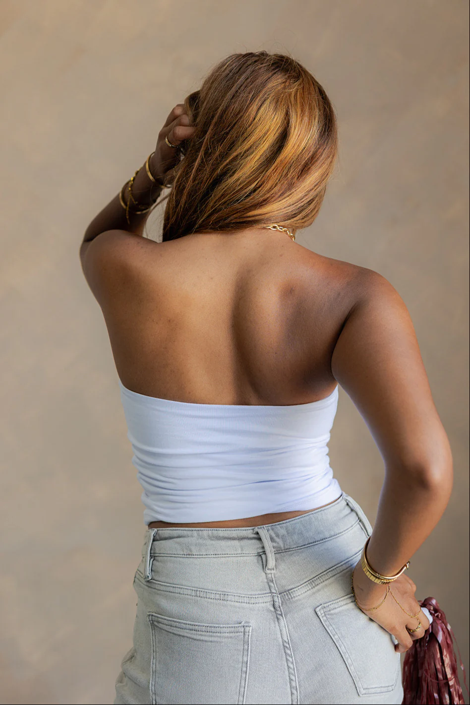 Carolina Gamecocks White & Garnet Tube Top - Image 9
