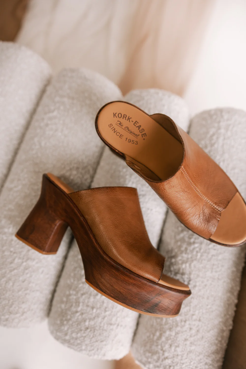 Cassia Brown Platform Sandals