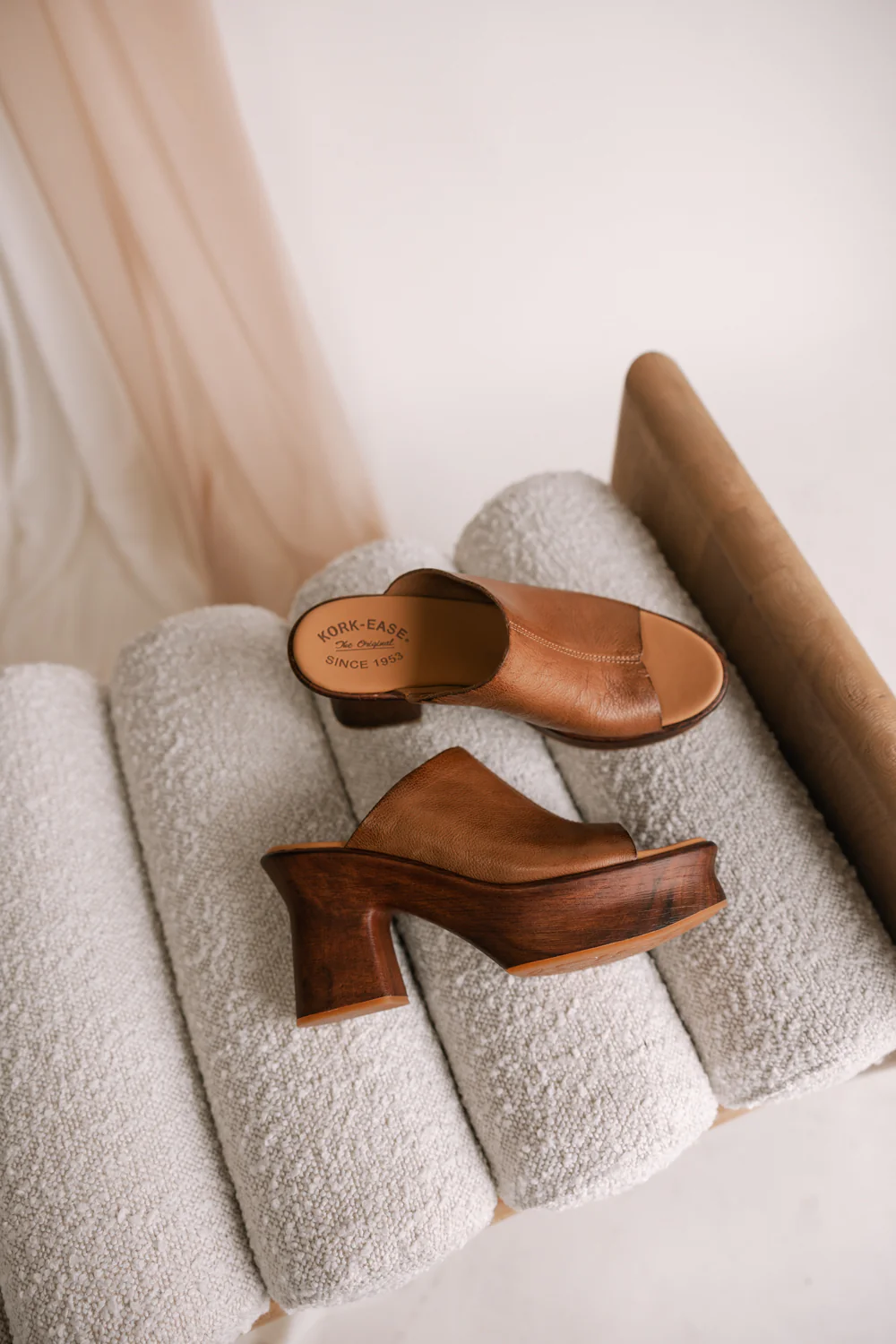Cassia Brown Platform Sandals - Image 2