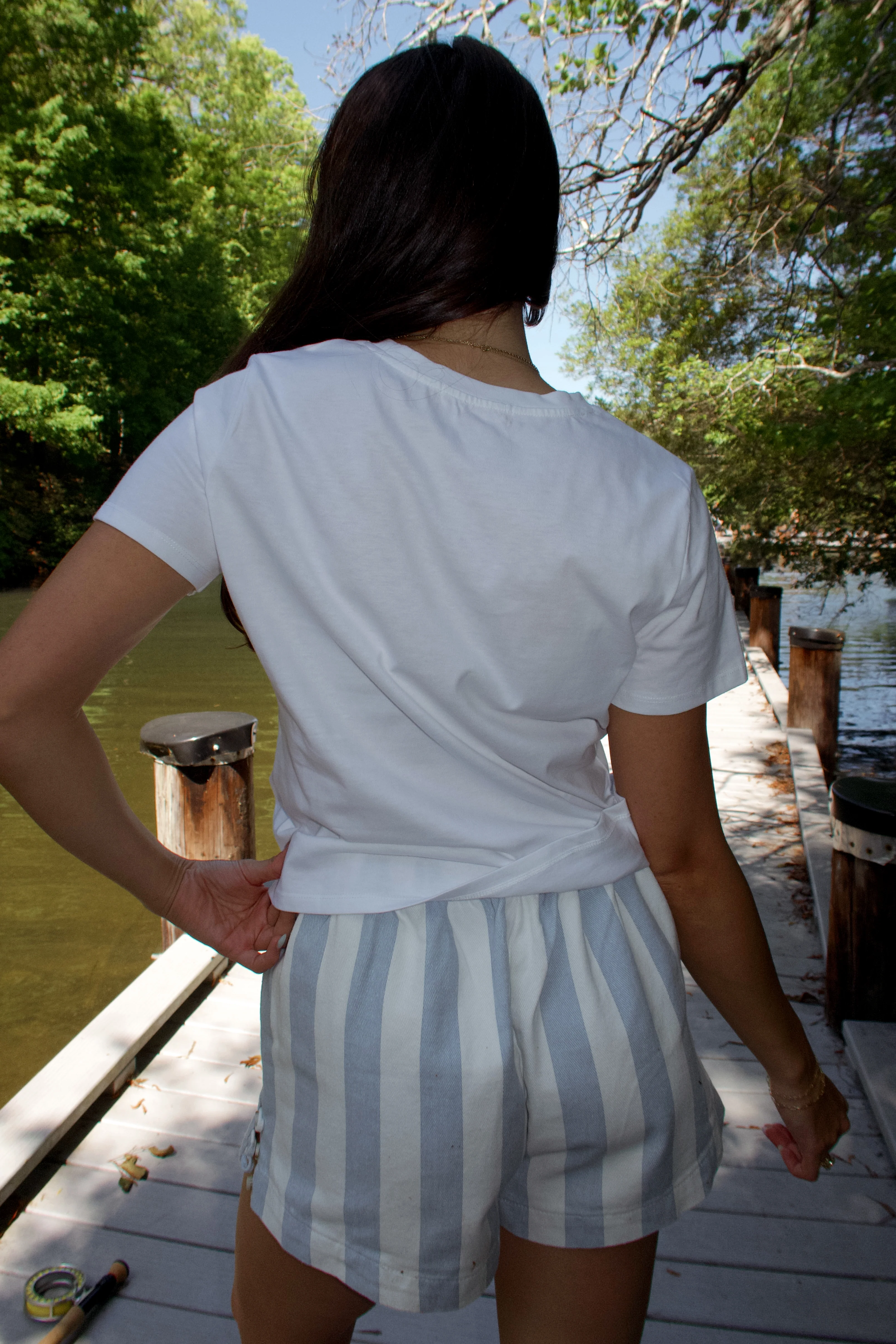 Catch Of The Day White Graphic Tee - Image 3