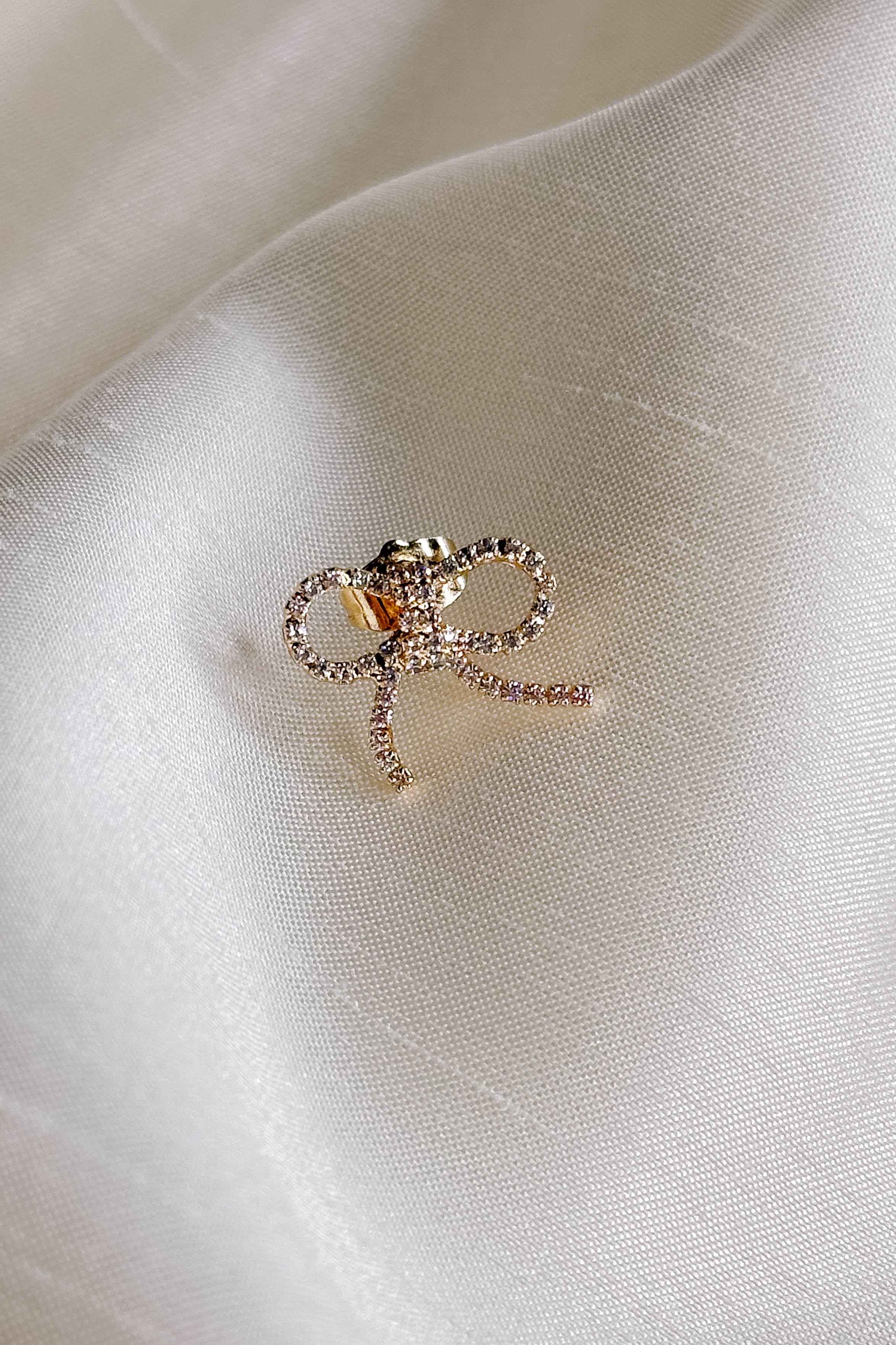 Bailey Bow Rhinestone Earrings - Image 3