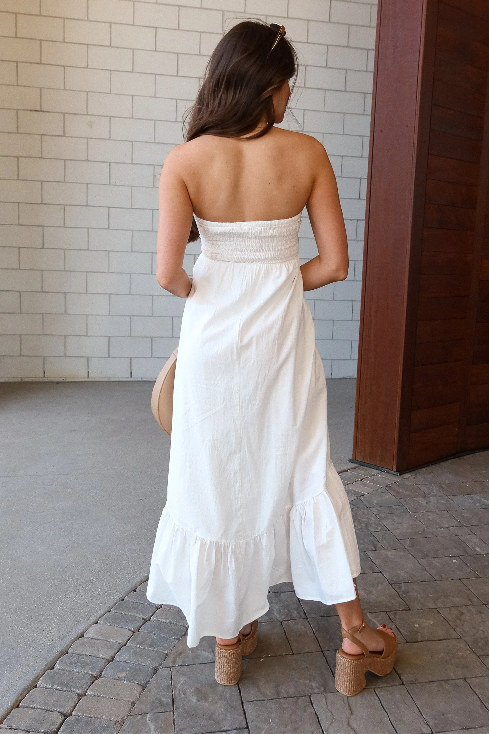 Celia Off White Sweetheart Midi Dress - Image 7