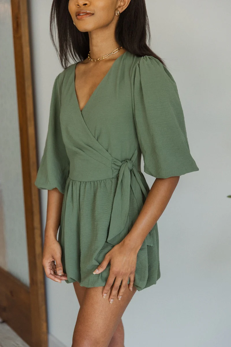 Celia Romper in Green - Image 2