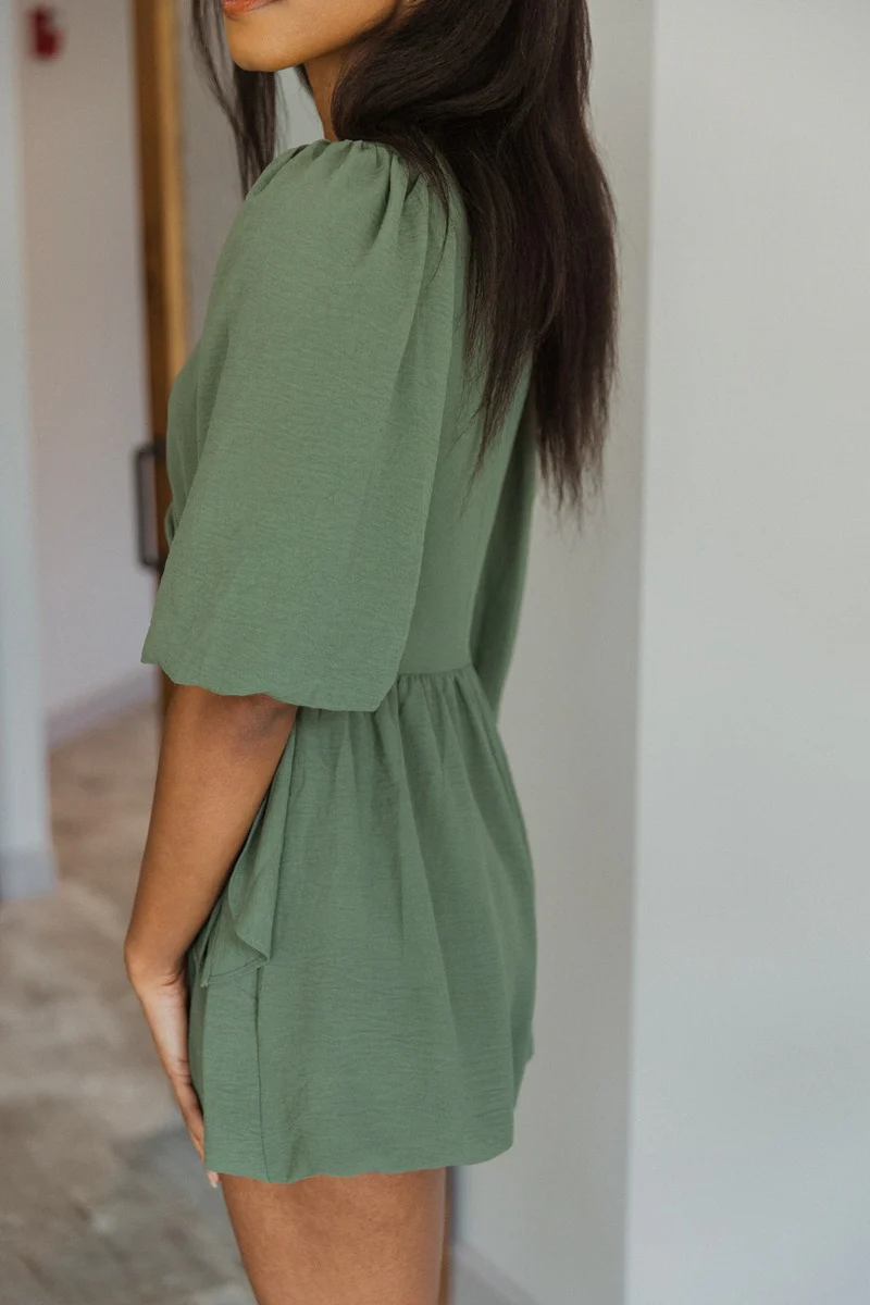 Celia Romper in Green - Image 4