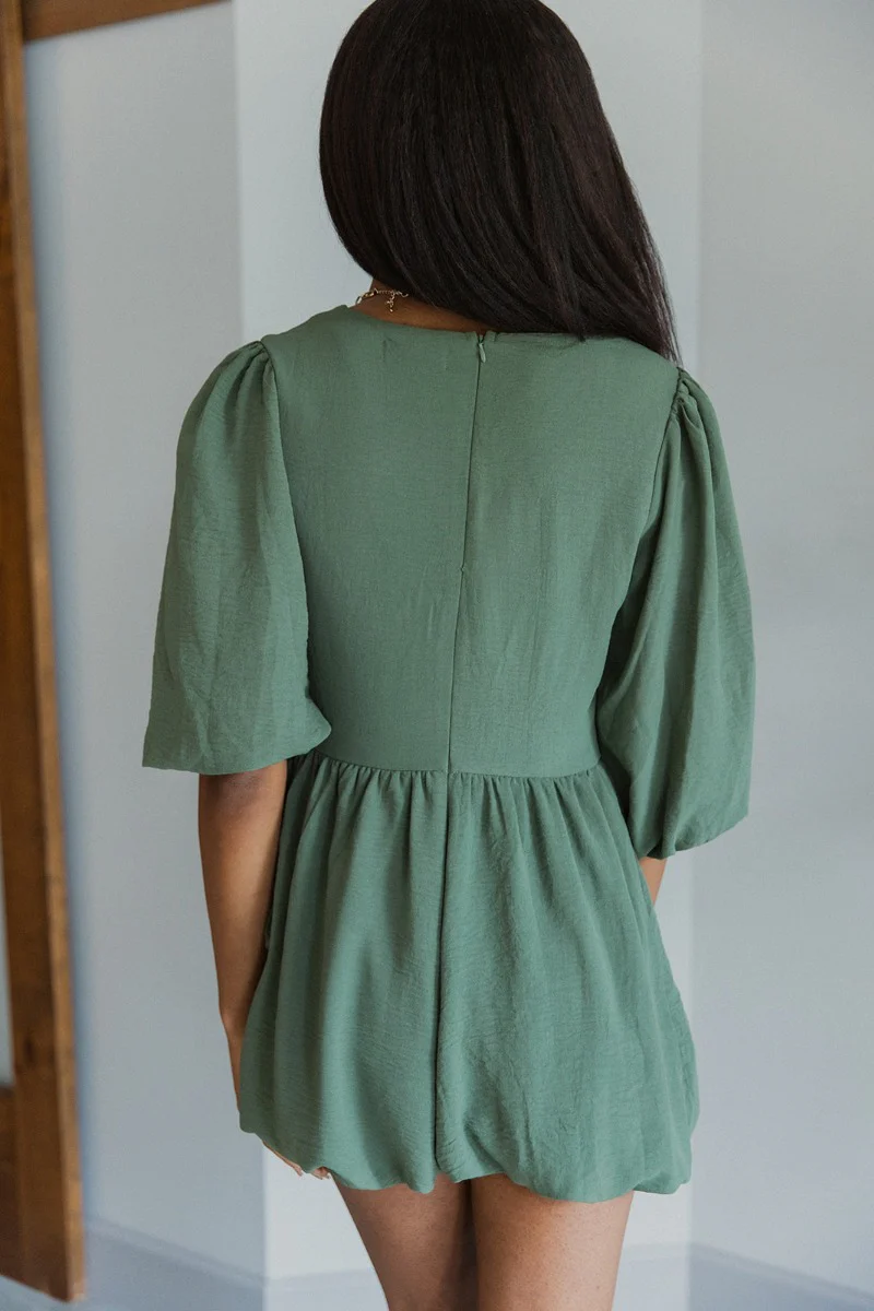 Celia Romper in Green - Image 5