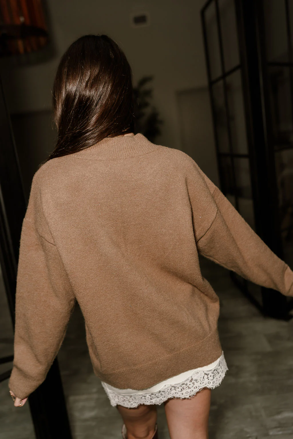 Celina Taupe Martini & Olives Knit Sweater - Image 10