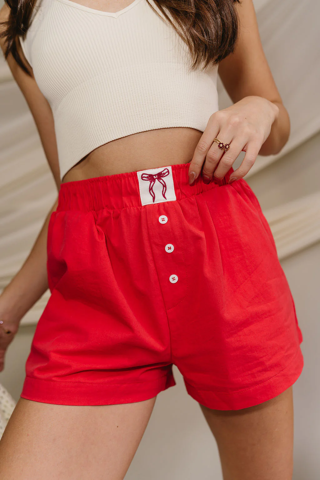 Charlie Red Bow Boxer Shorts - Image 8