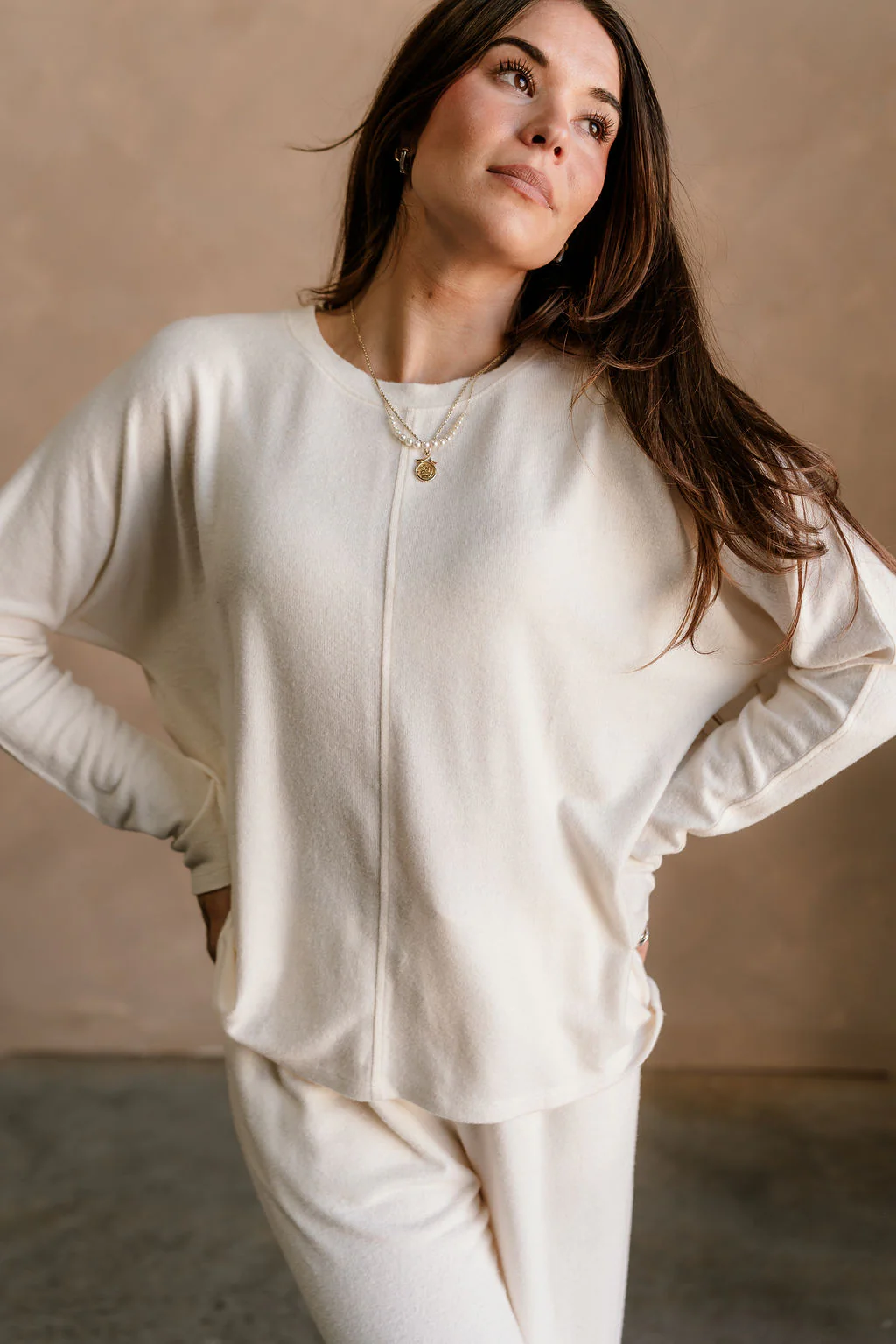 Charlotte Cream Loungewear Set - Image 8