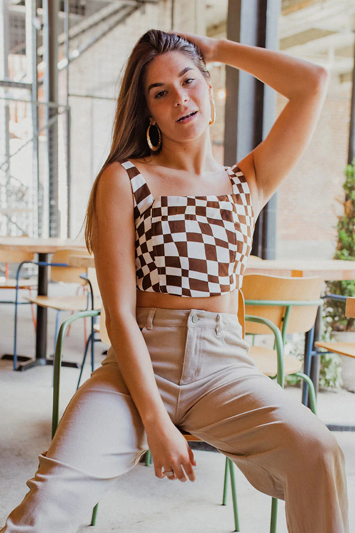Check Mate Crop Top - Image 2