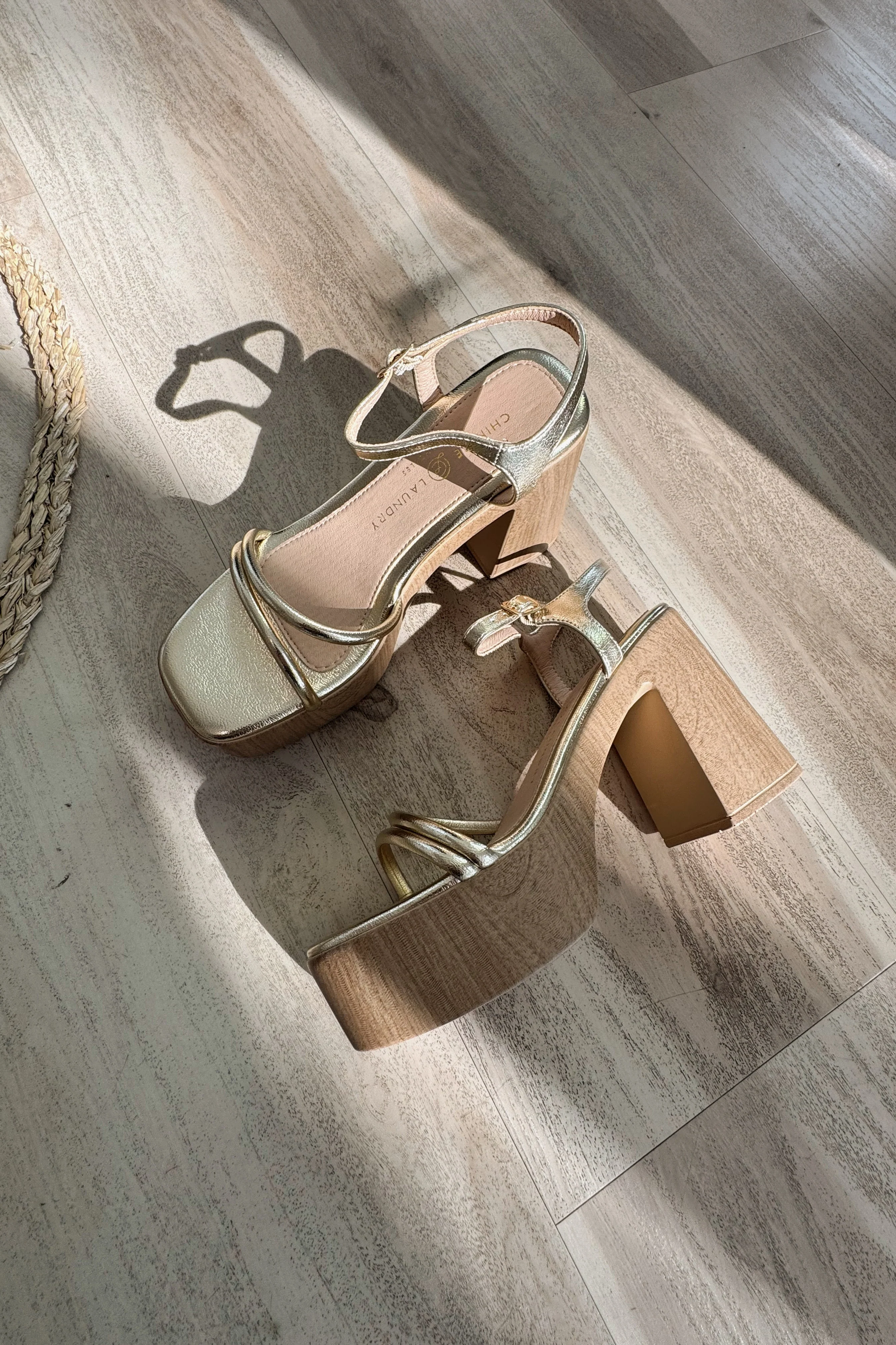 Chinese Laundry Avianna Metallic Gold Heel