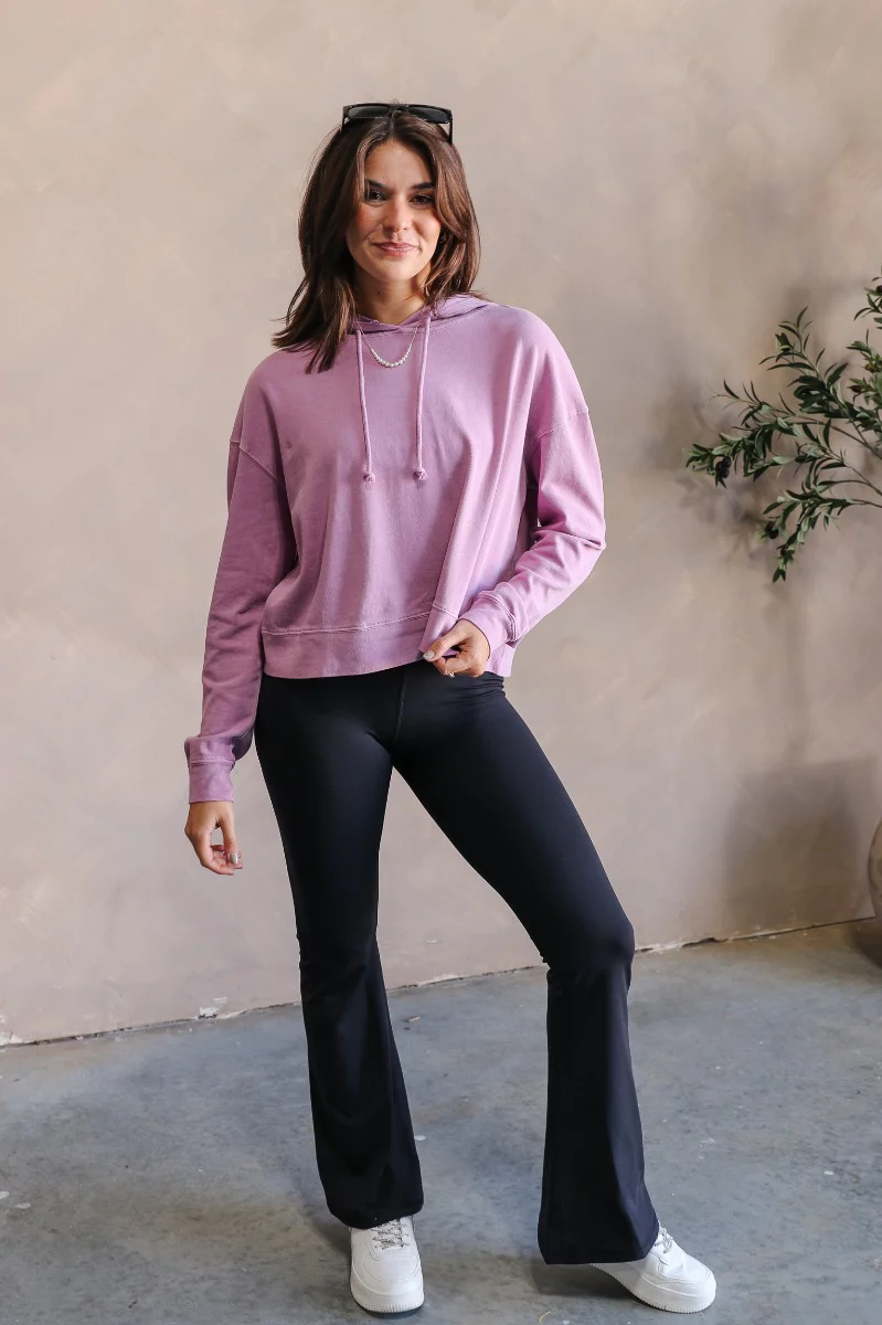 Chloe Purple Hoodie Long Sleeve Sweatshirt