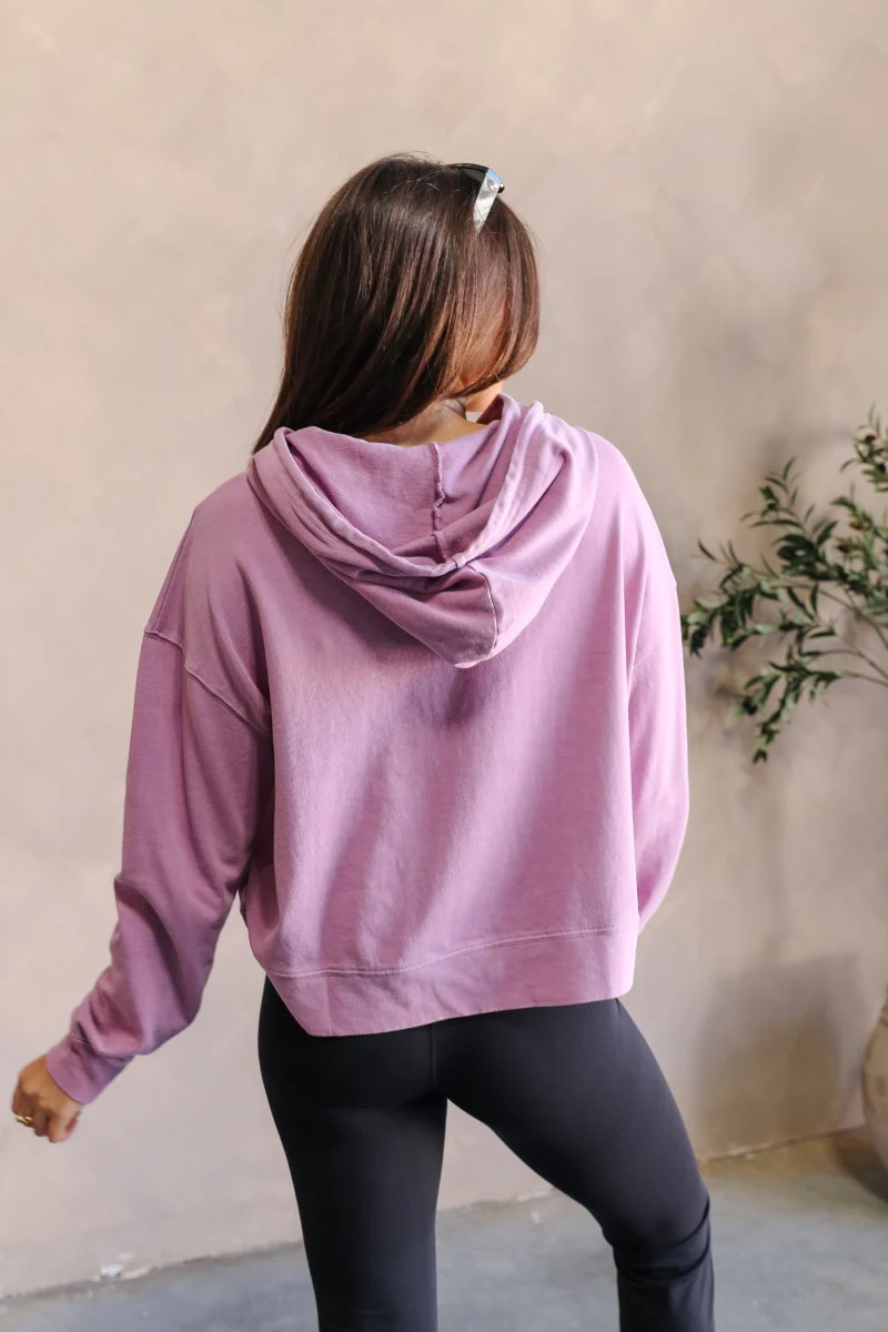 Chloe Purple Hoodie Long Sleeve Sweatshirt - Image 7