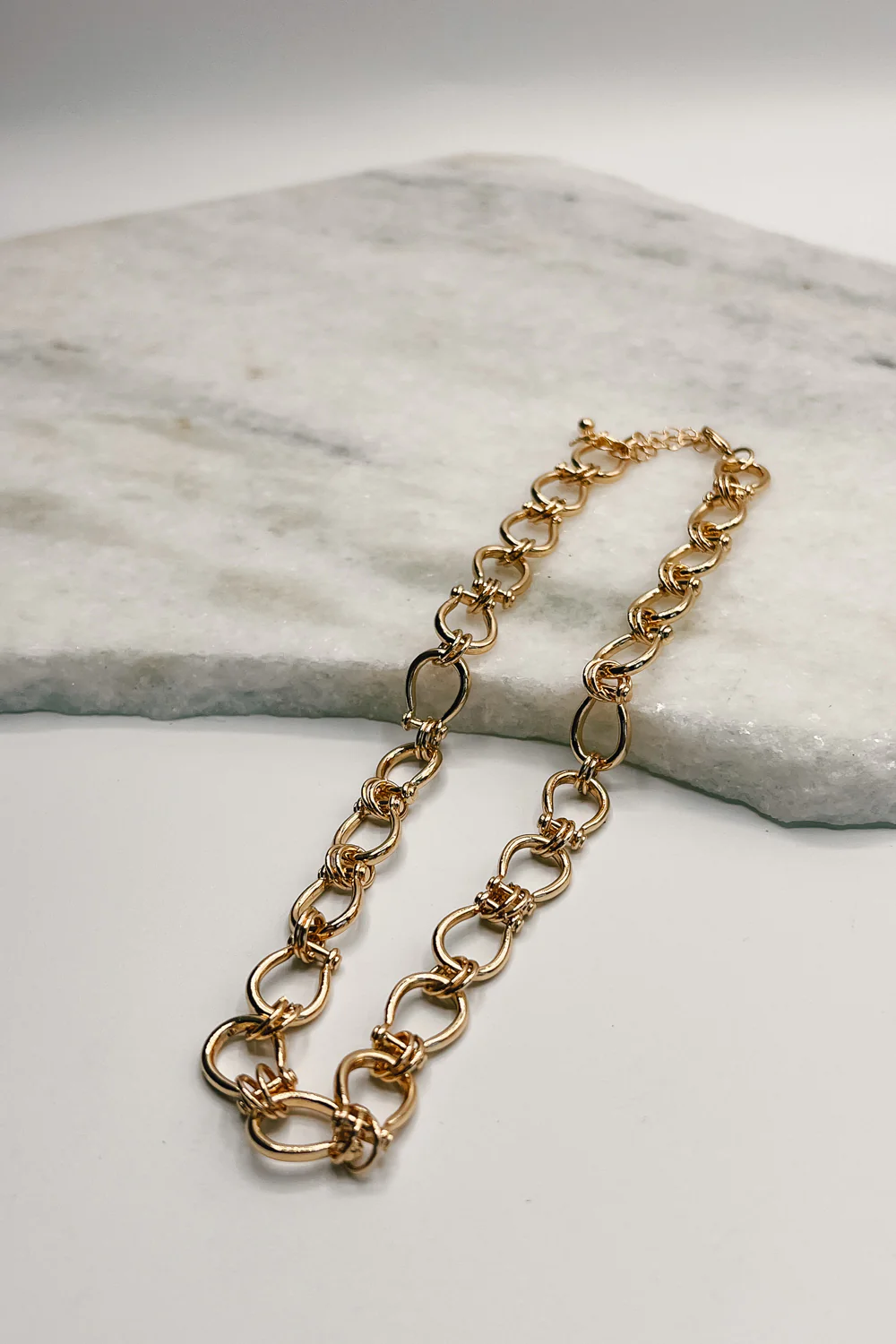 Claire Gold Adjustable Chain Link Necklace