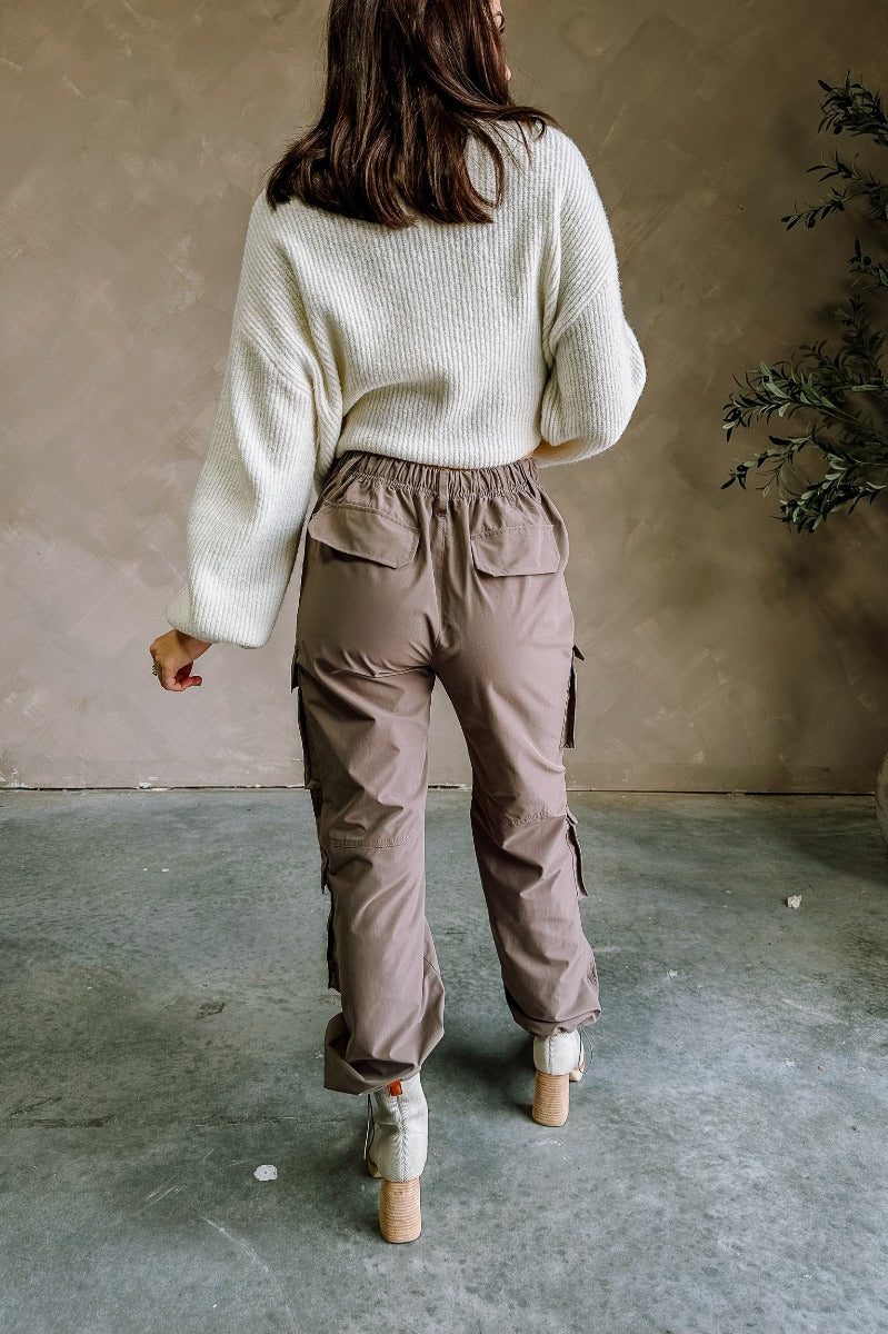 Cleo Brown Parachute Cargo Pants - Image 7