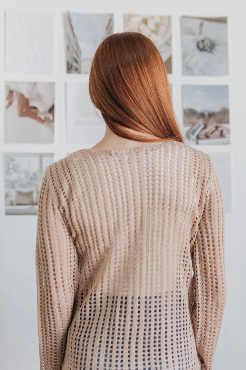 Coast to Coast Cover Up in Taupe - Image 4