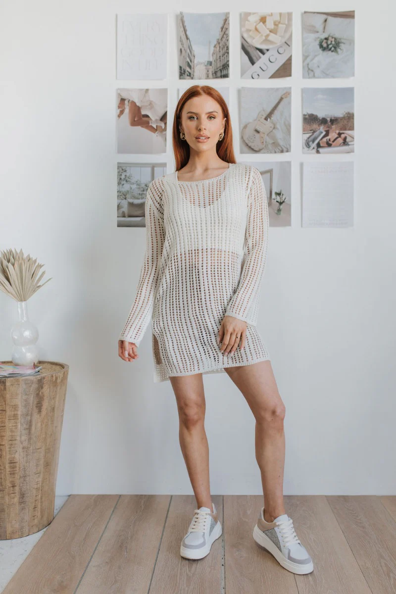 Coast to Coast Cover Up in White - Image 3