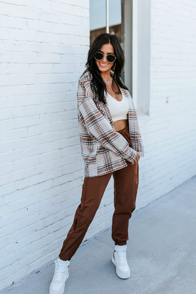 Coffee Date Plaid Shacket - Image 2