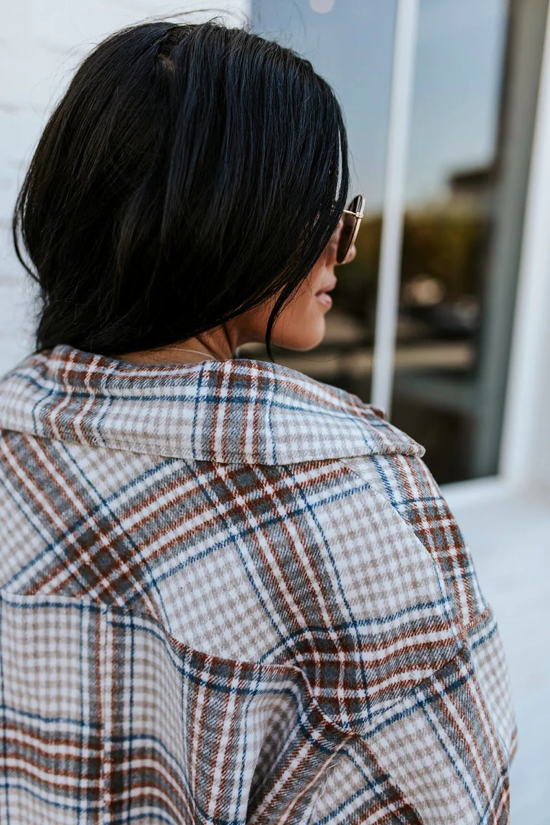 Coffee Date Plaid Shacket - Image 7